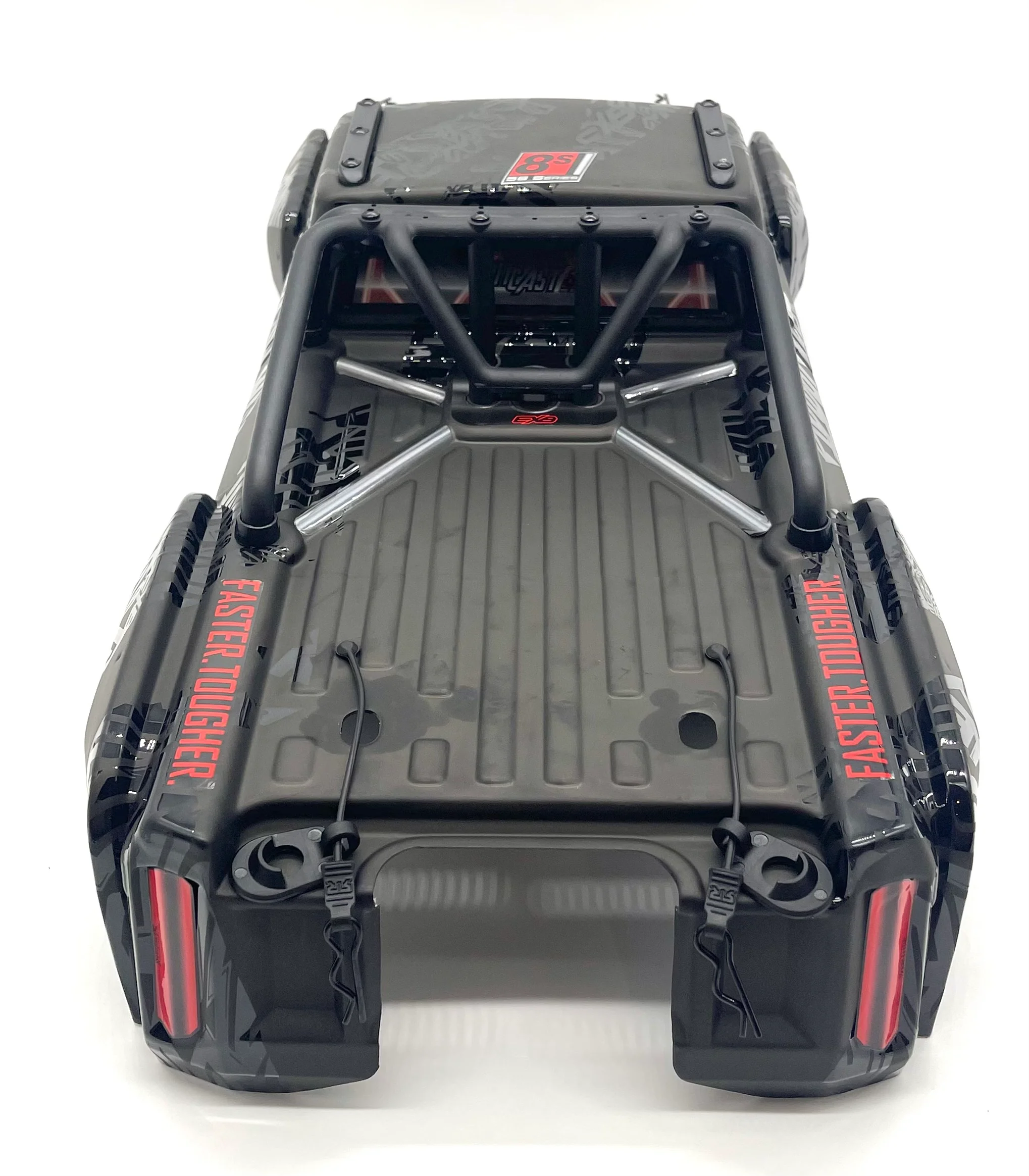 OUTCAST 8S EXB - Body Shell (BLACK polycarbonate cover & Body Pins Arrma ARA5210V2 - Image 6