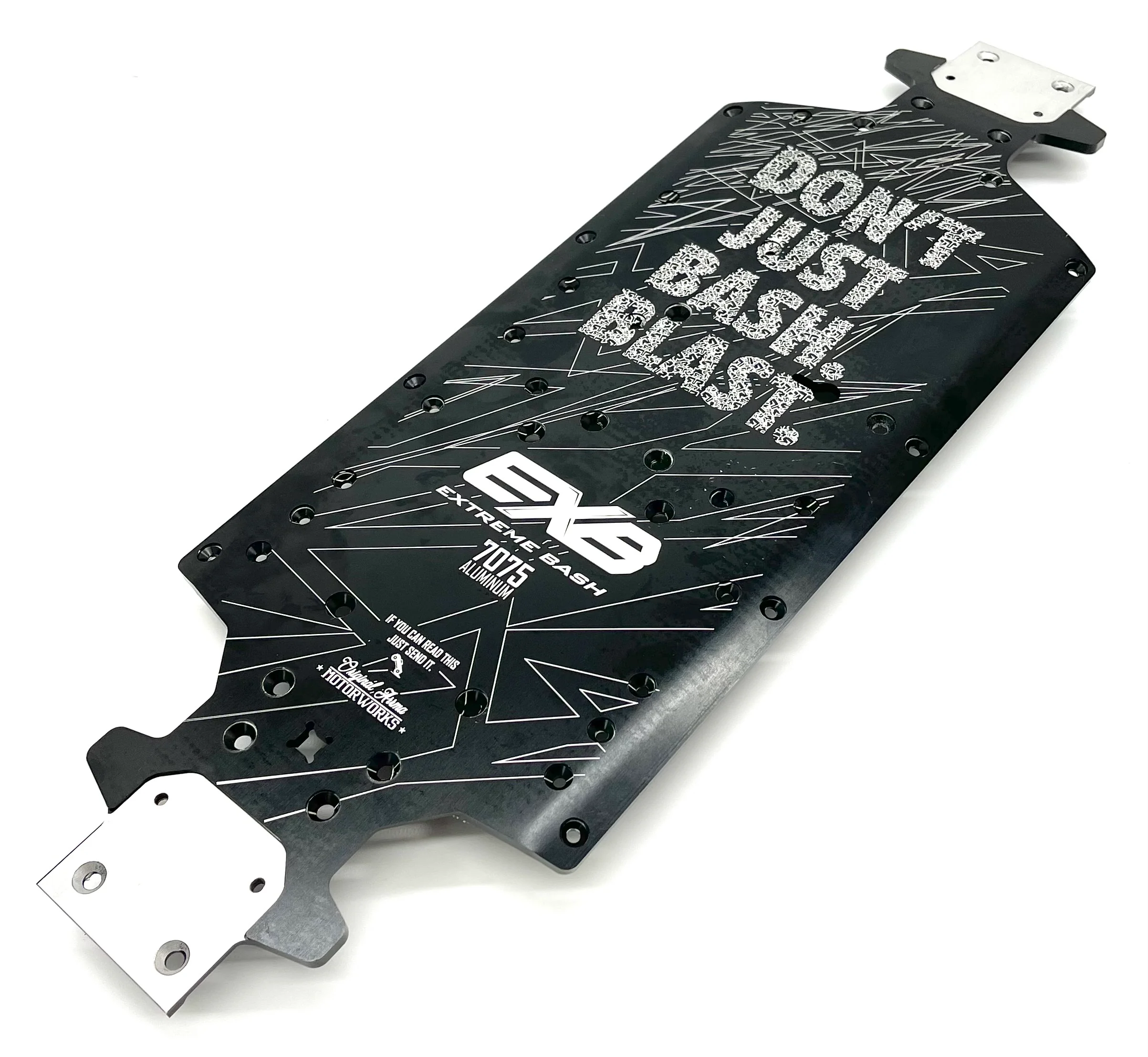 OUTCAST 8S EXB - CHASSIS (black 5mm aluminum 445mm wheelbase Arrma 1/5 ARA5210V2 - Image 3