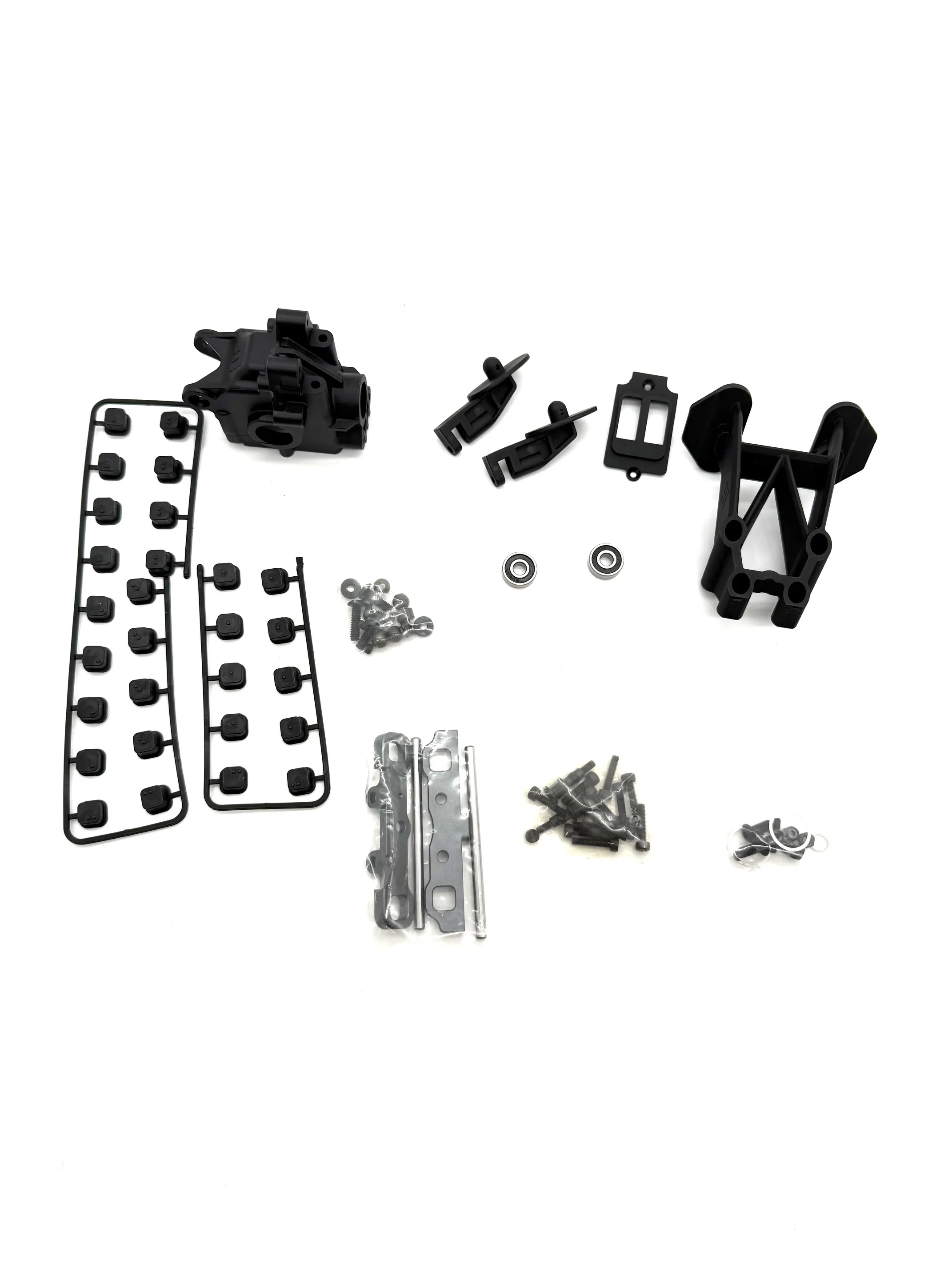 PARTIAL Tekno ET48 2.2 REAR SUSPENSION (Bag D&E) ( Gear box, hinge pin braces, pins TKR9605 - Image 2