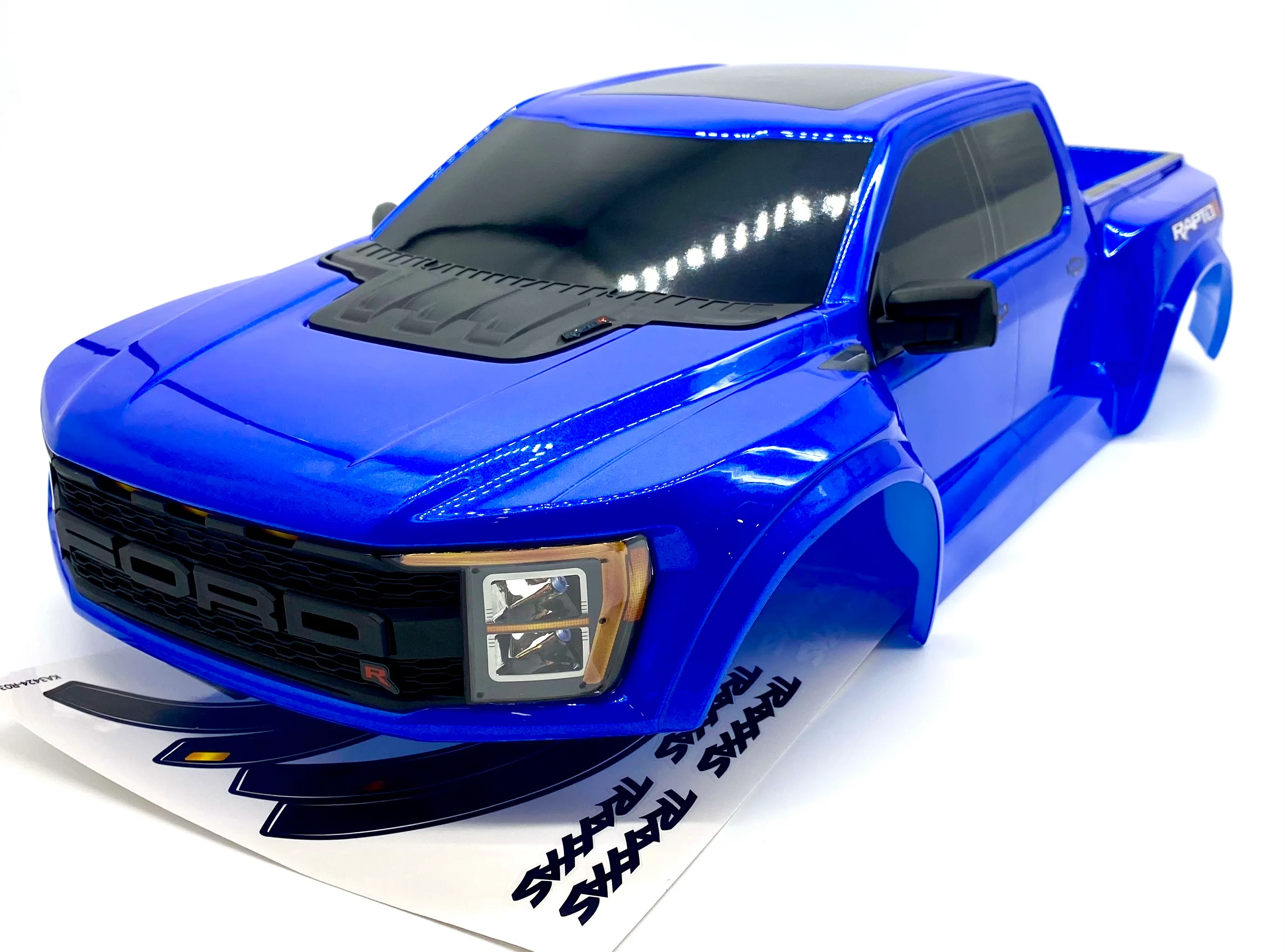 Raptor R BODY, painted shell, Blue (cover trimmed Traxxas 101076-4 - Image 3