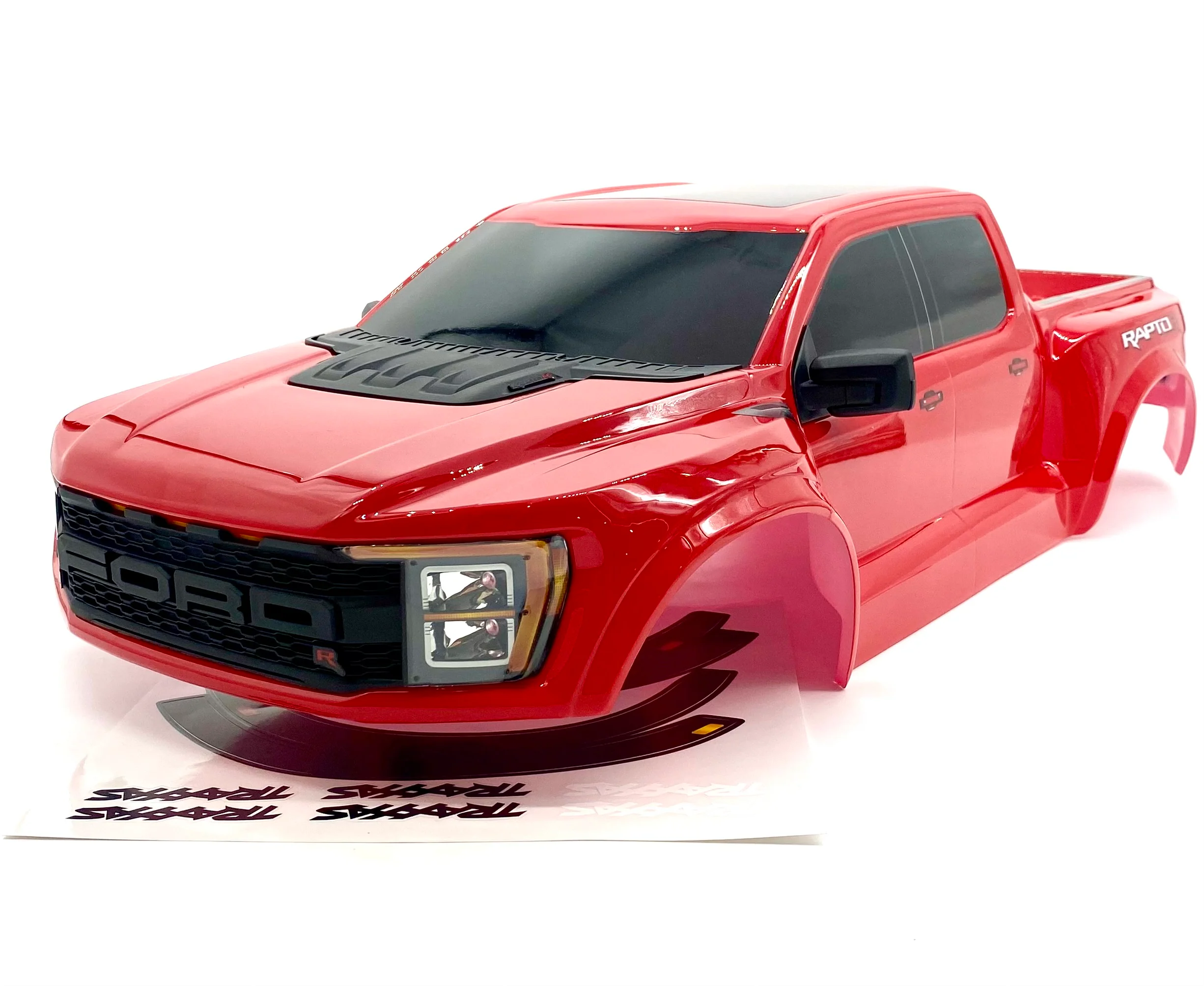 Raptor R BODY, painted shell, Red (cover trimmed Traxxas 101076-4 - Image 3