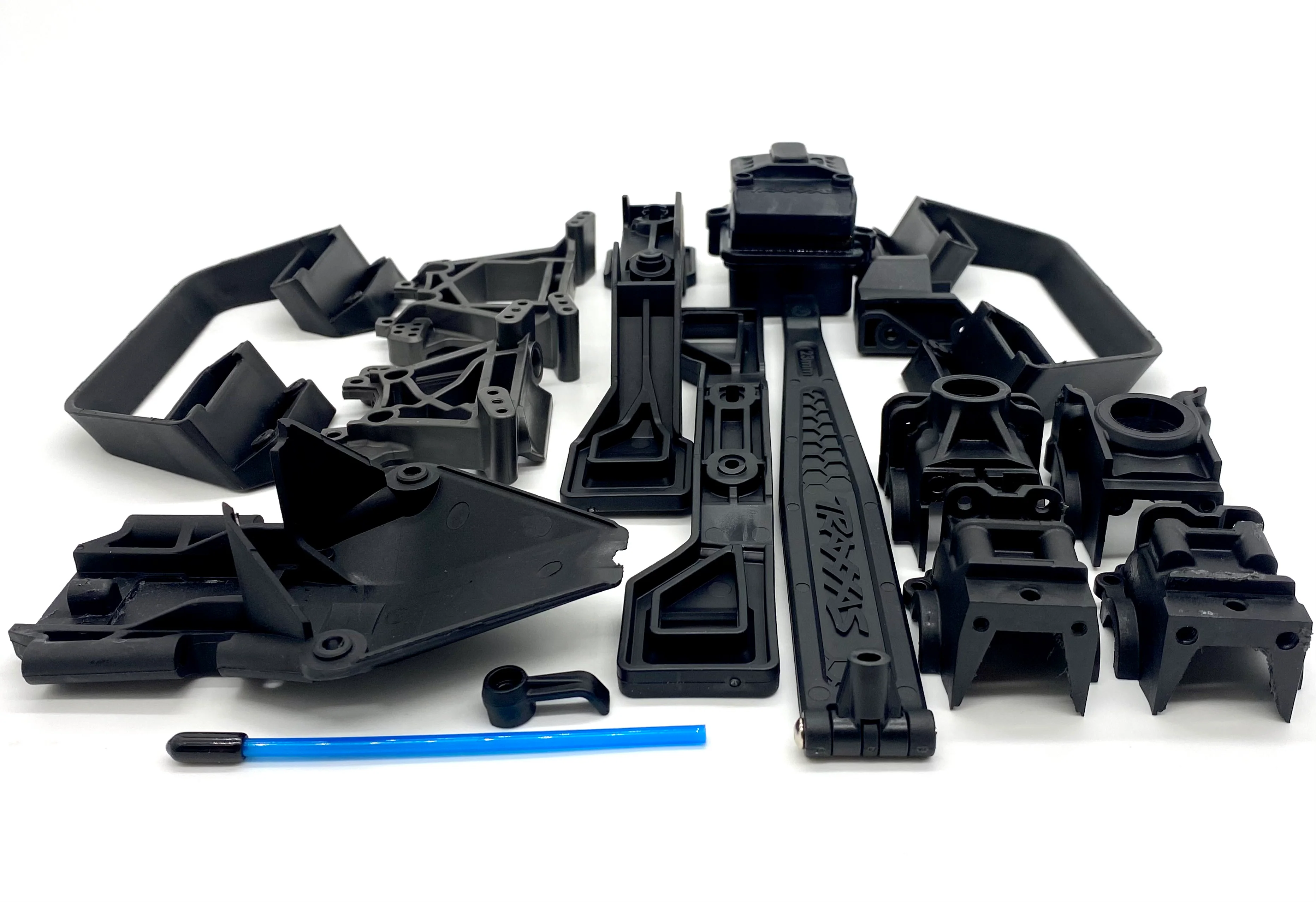 Raptor R SHOCK TOWERS Bumper, Skid Plates, rx box, body mounts, Traxxas 101076-4 - Image 2