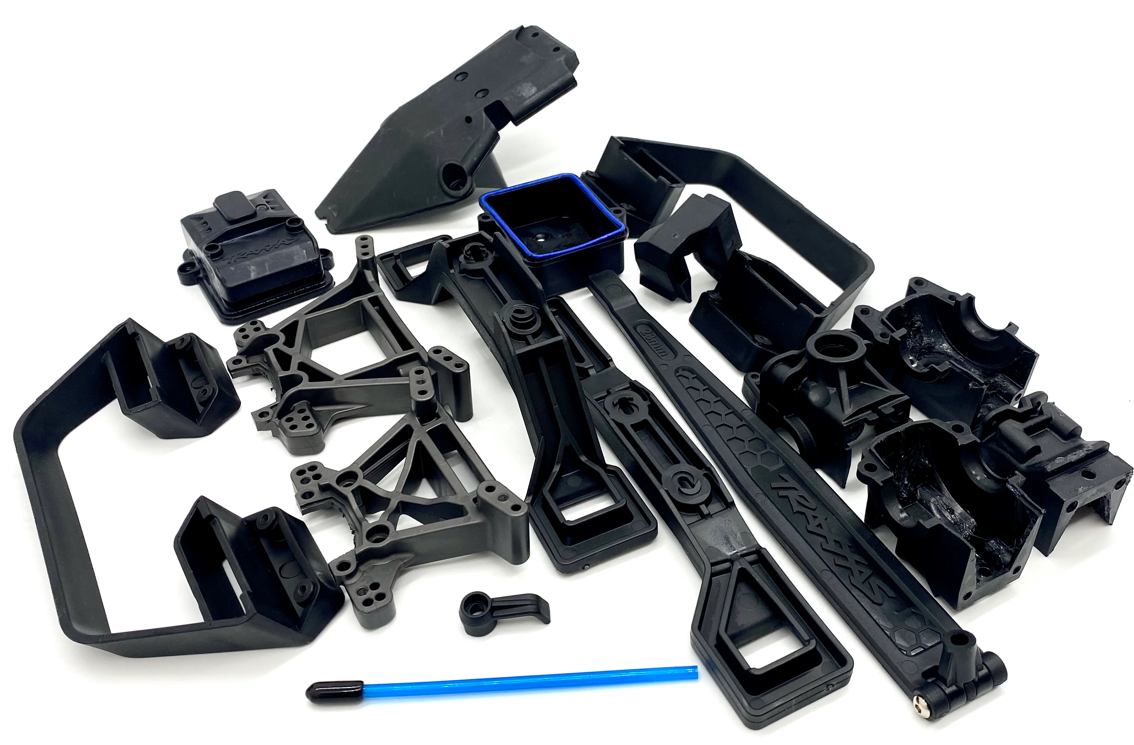 Raptor R SHOCK TOWERS Bumper, Skid Plates, rx box, body mounts, Traxxas 101076-4 - Image 3