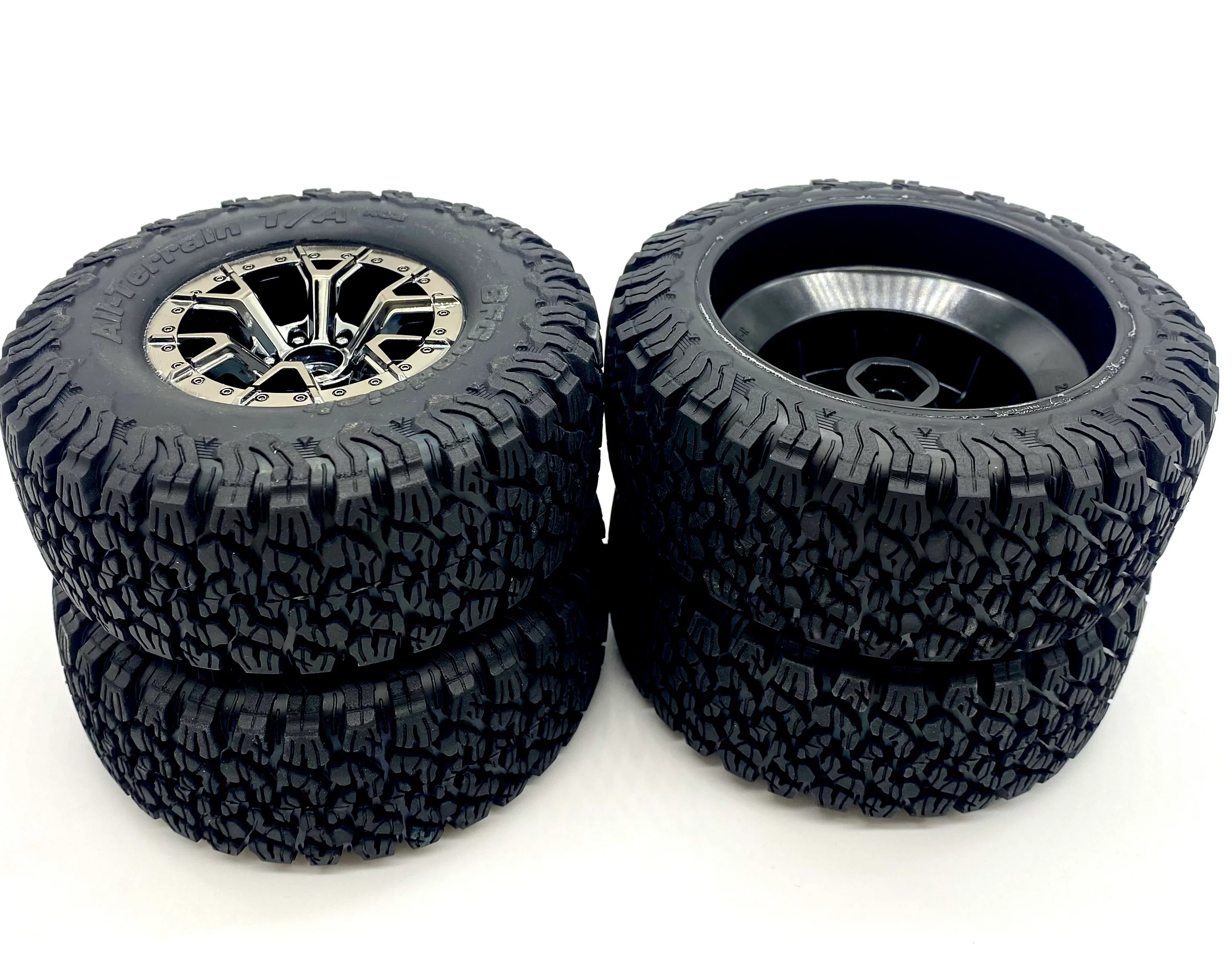 Raptor R TIRES (F/R Tyres WHEELS (4) Assembled 10187 T/A® KO2 Traxxas 101076-4 - Image 2