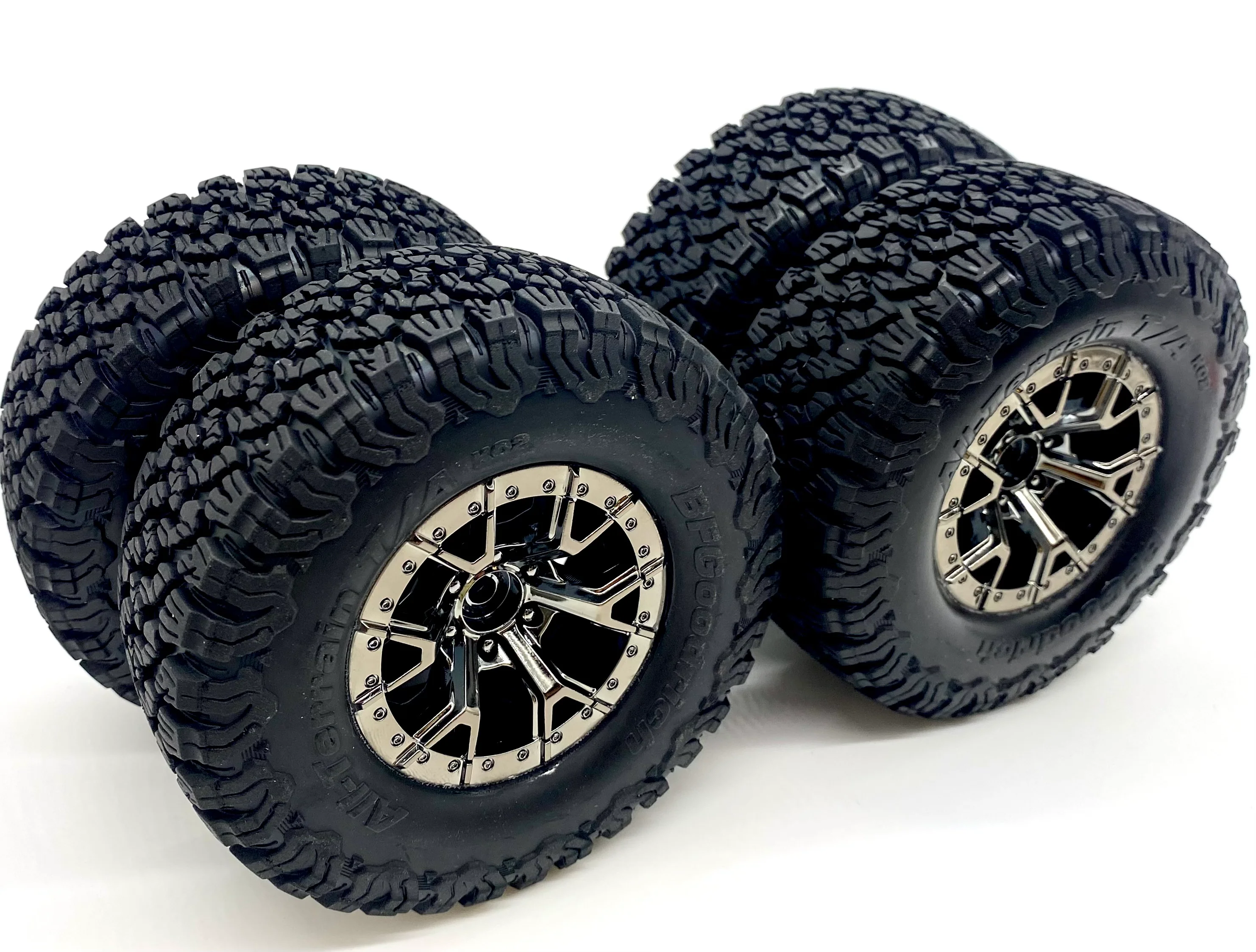 Raptor R TIRES (F/R Tyres WHEELS (4) Assembled 10187 T/A® KO2 Traxxas 101076-4 - Image 3