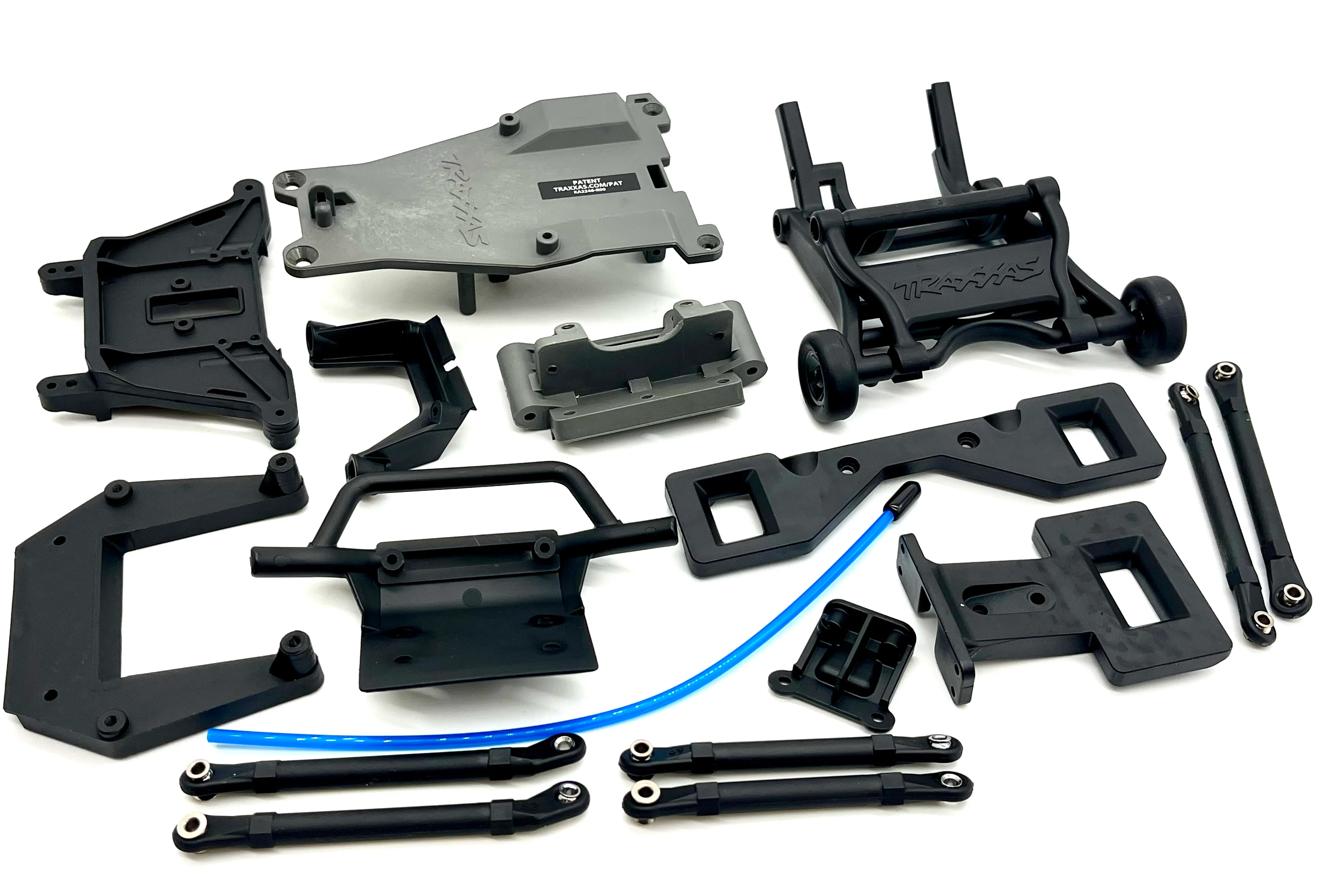 Rustler 2wd BL-2S Bumper, towers, push rods & Wheelie Bar Traxxas 37354-4 - Image 2