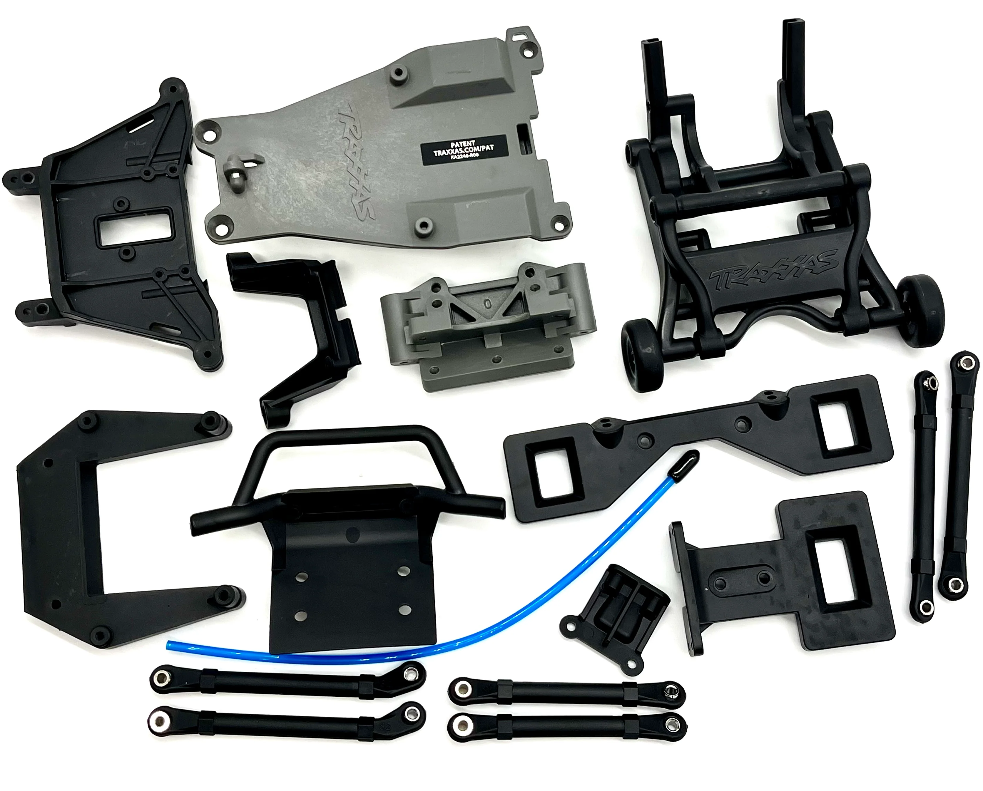 Rustler 2wd BL-2S Bumper, towers, push rods & Wheelie Bar Traxxas 37354-4 - Image 3