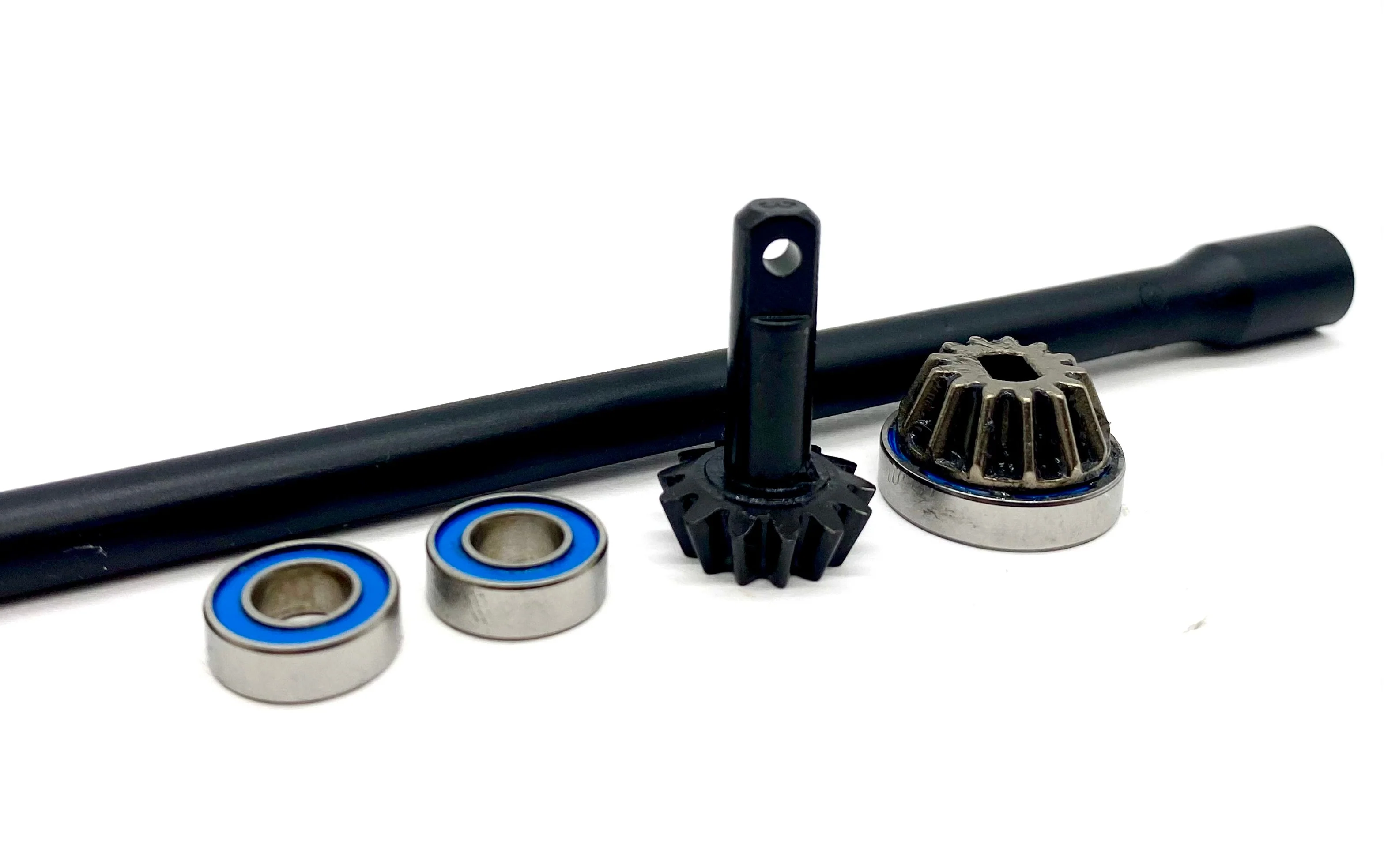 fits Rustler 4x4 BL-2s BEVEL GEARS & BLACK Driveshaft, Bearings Traxxas 67164-4 - Image 2