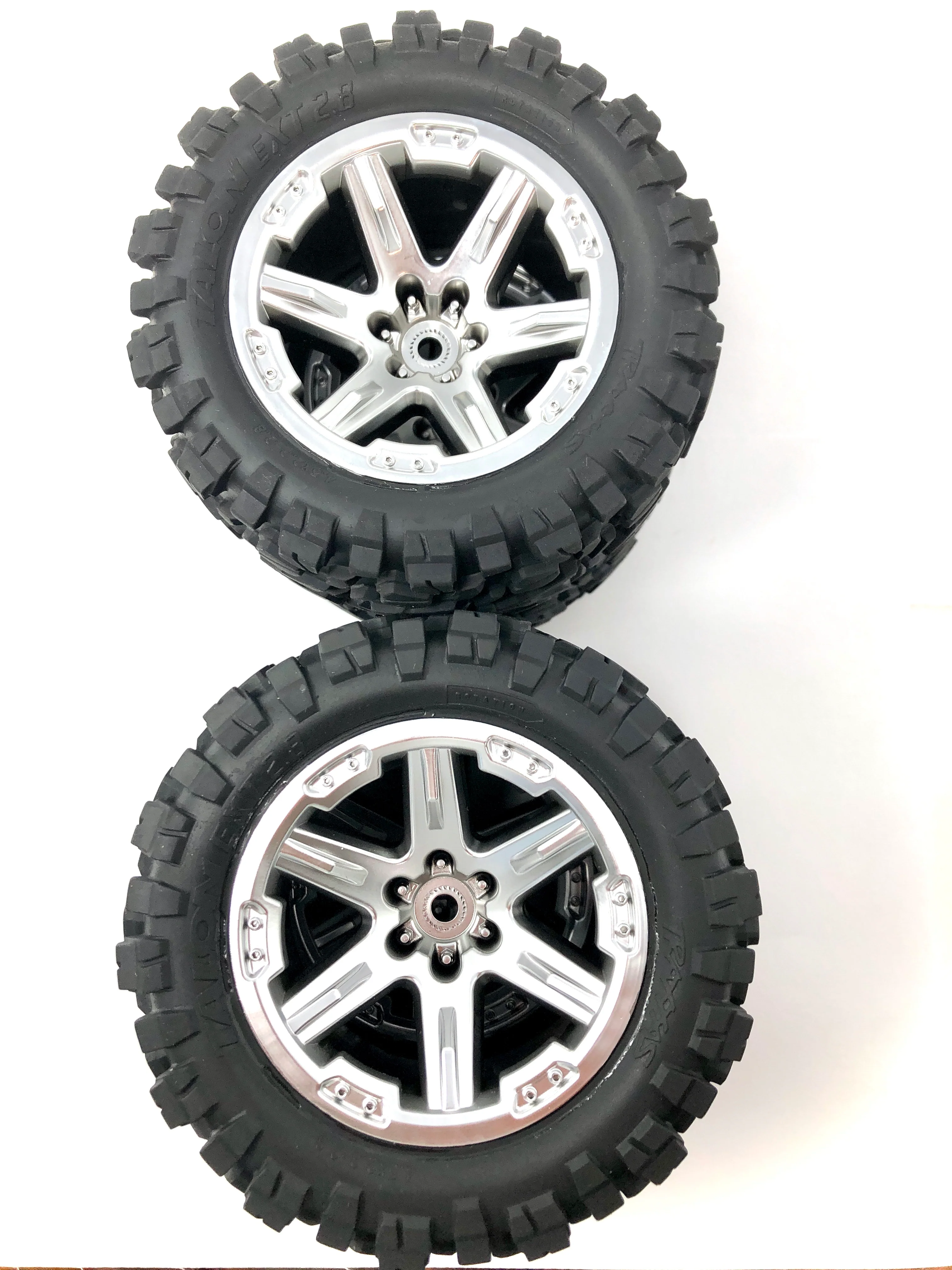 RUSTLER 4x4 TIRES & Wheels assembled (4) Talon Extreme Tyres VXL 67376-4 - Image 3