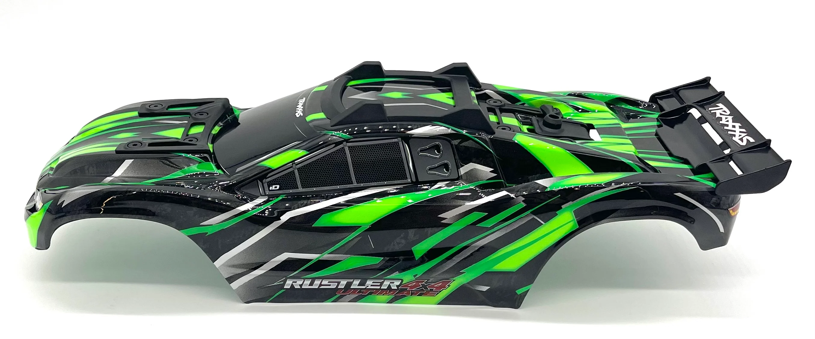 RUSTLER ULTIMATE - BODY Shell (Black and Green Cover Shell decals Traxxas 67097-4 - Image 3