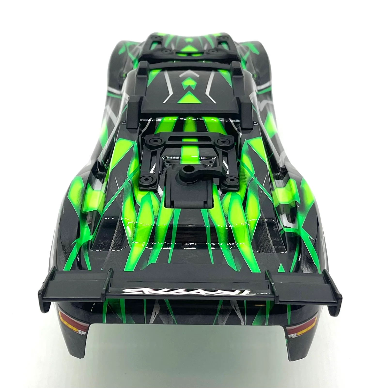 RUSTLER ULTIMATE - BODY Shell (Black and Green Cover Shell decals Traxxas 67097-4 - Image 5