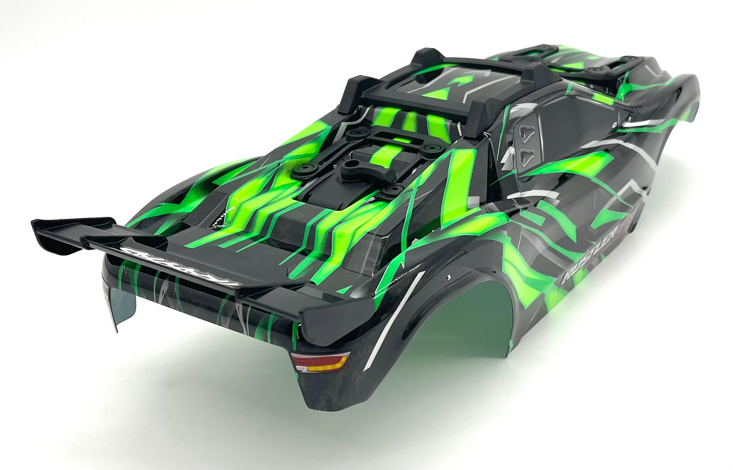 RUSTLER ULTIMATE - BODY Shell (Black and Green Cover Shell decals Traxxas 67097-4 - Image 6