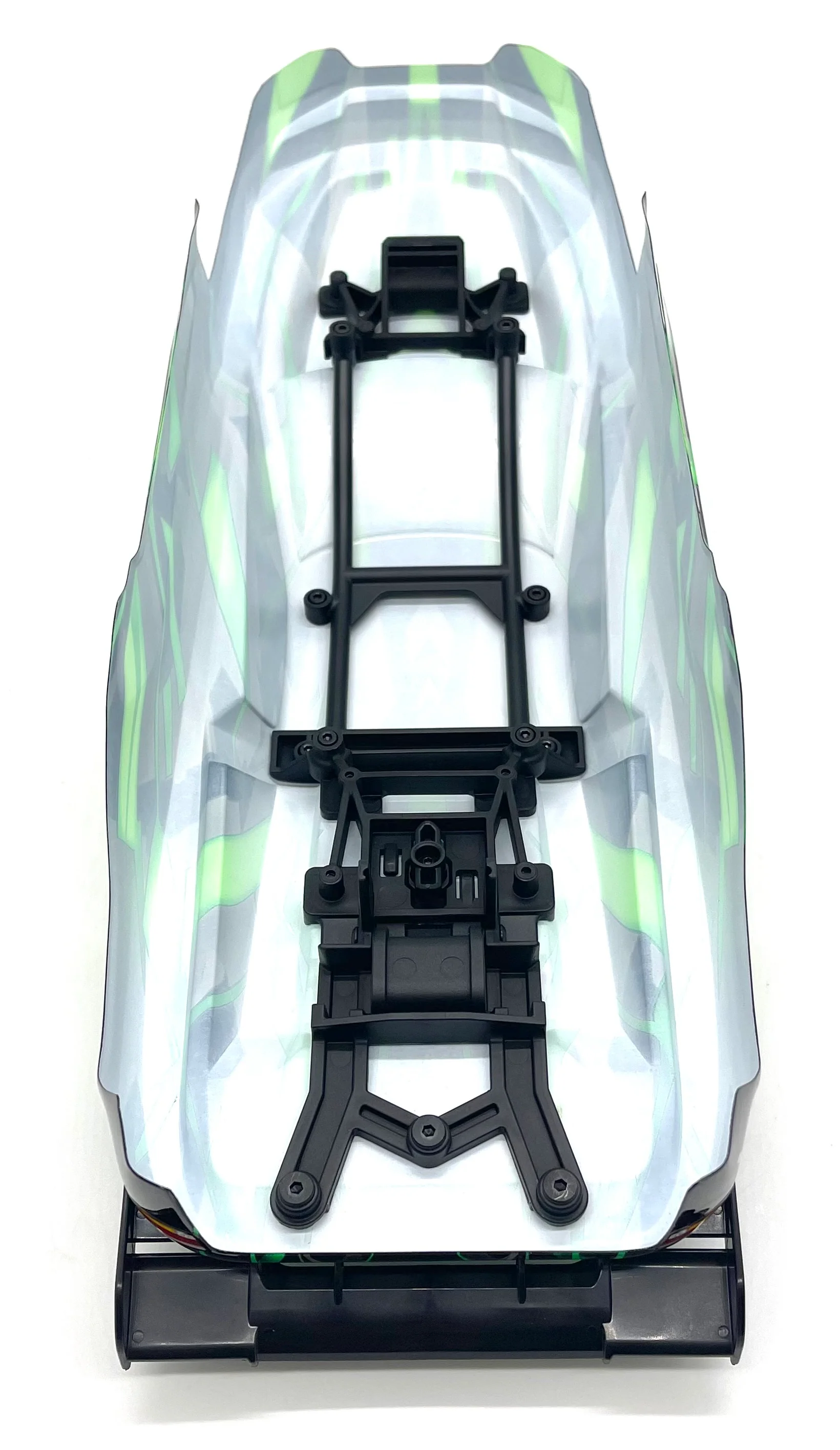 RUSTLER ULTIMATE - BODY Shell (Black and Green Cover Shell decals Traxxas 67097-4 - Image 8