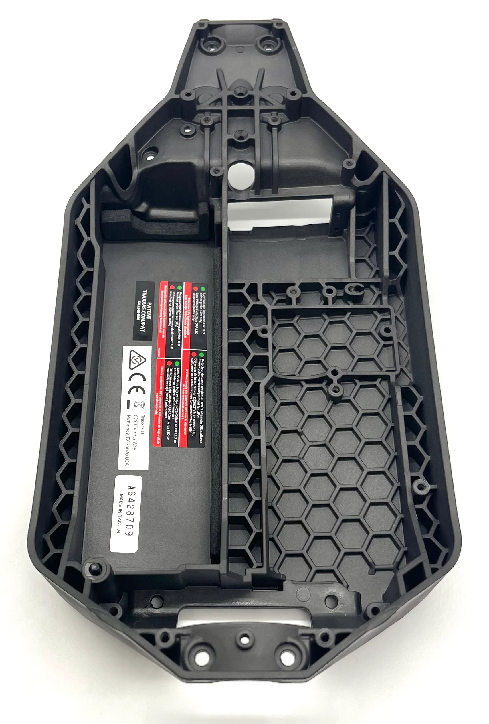 RUSTLER ULTIMATE - CHASSIS (Charcoal gray 6723X plate Traxxas 67097-4 - Image 5