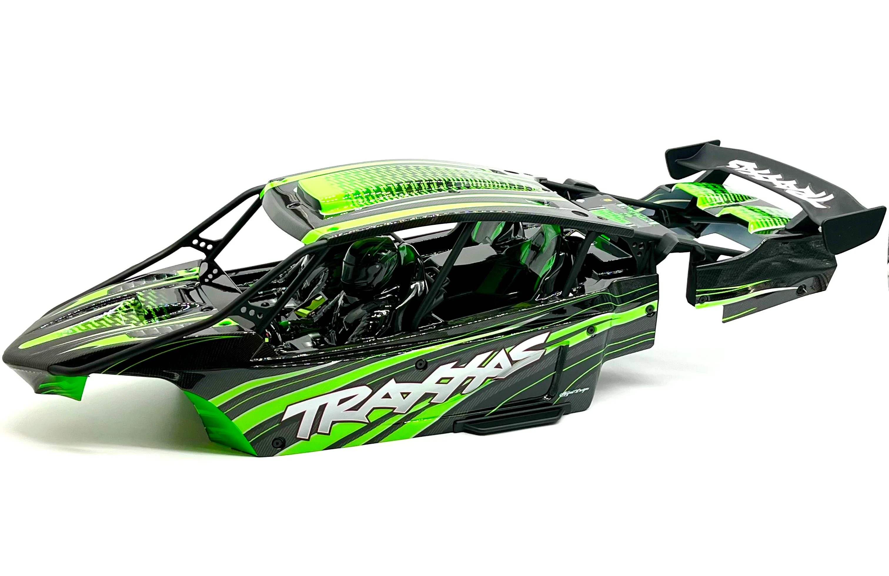 SAND CAR BODY & CAGE (Green Painted Funco Pro Scale Traxxas 109076-4