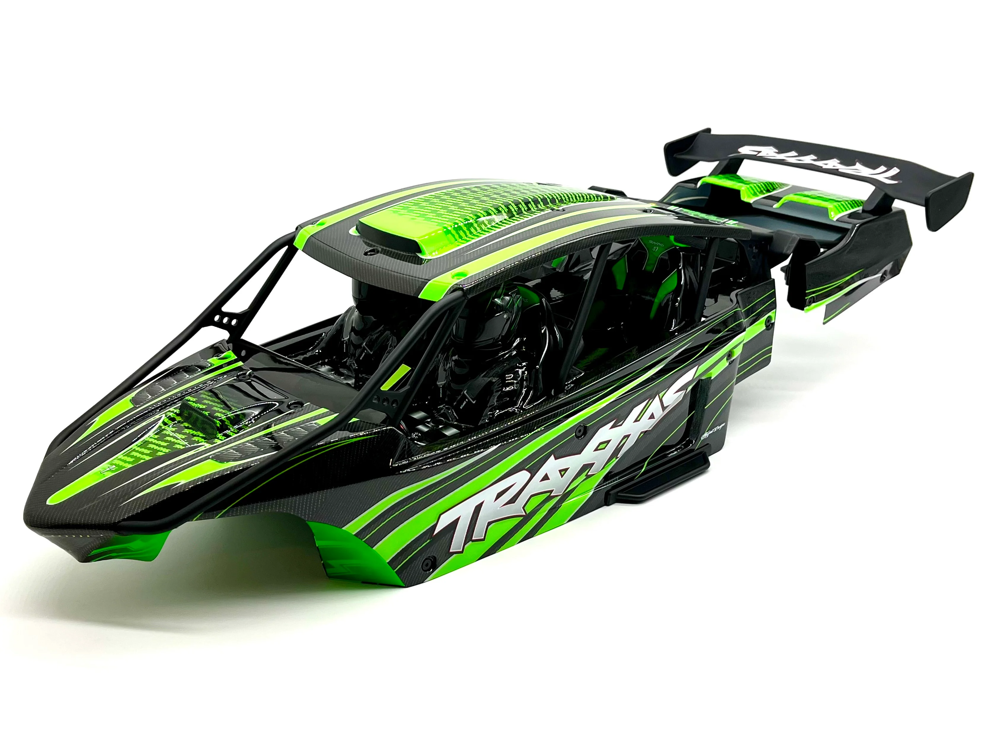 SAND CAR BODY & CAGE (Green Painted Funco Pro Scale Traxxas 109076-4 - Image 2