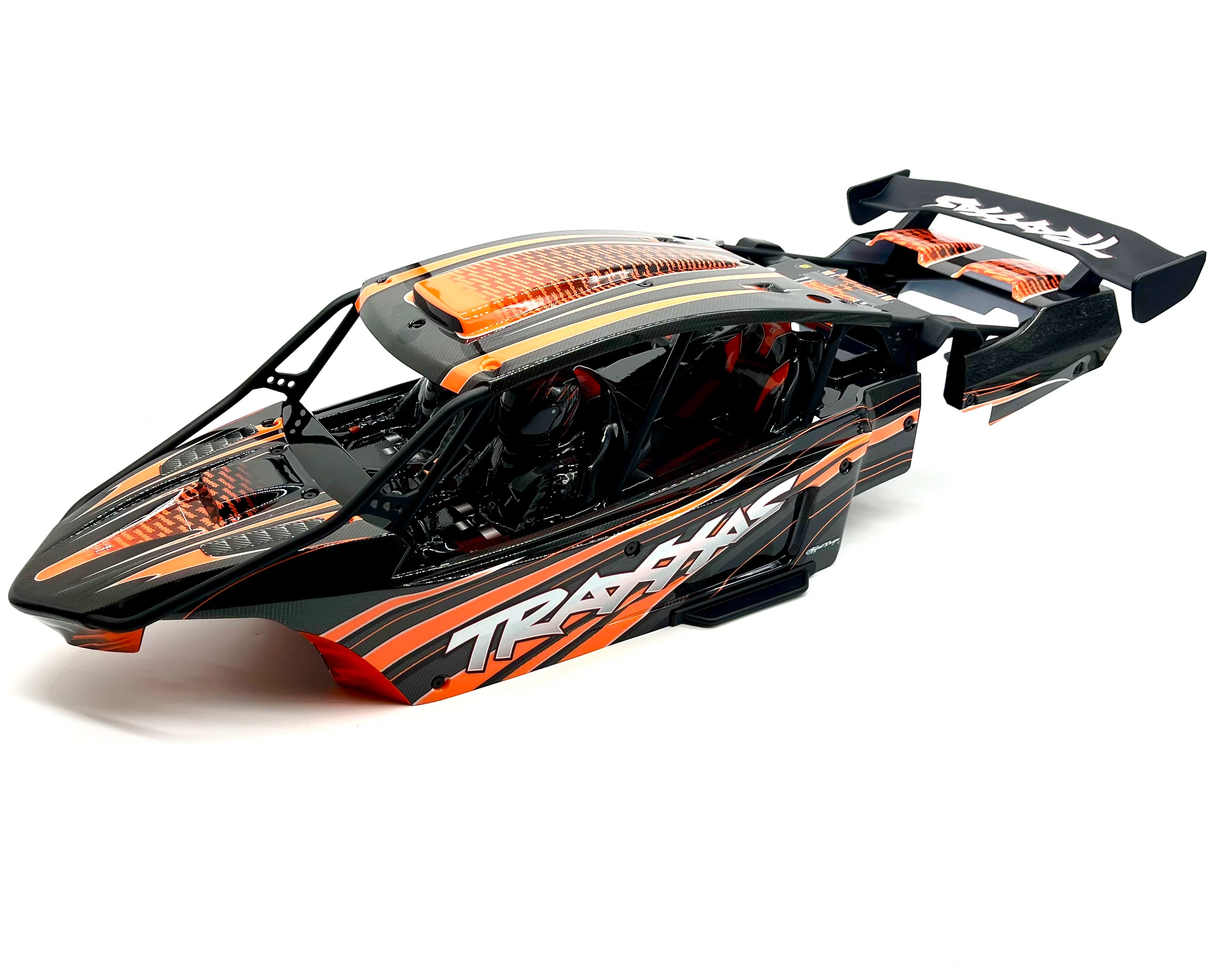 SAND CAR BODY & CAGE (Orange Painted Funco Pro Scale Traxxas 109076-4