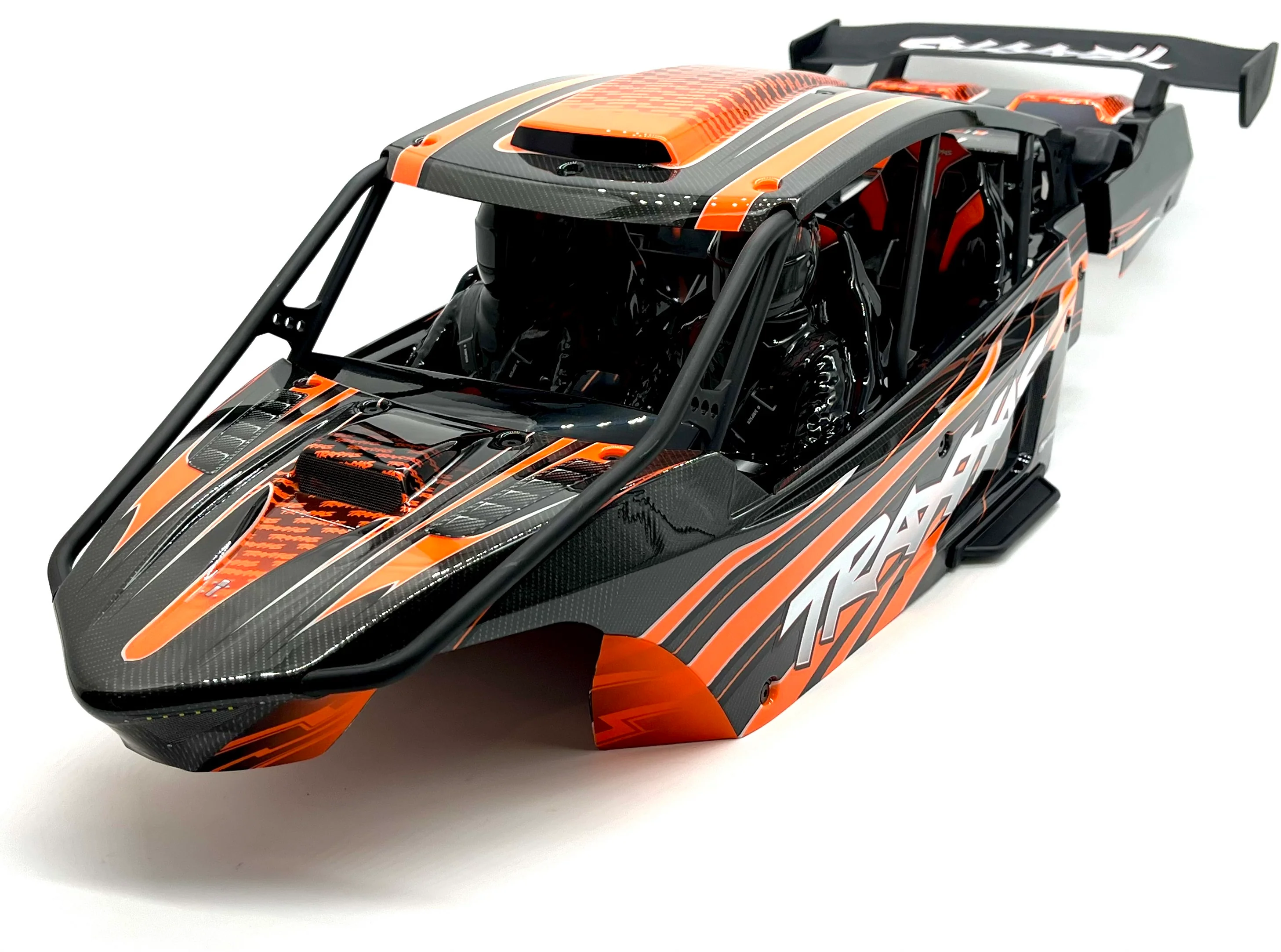 SAND CAR BODY & CAGE (Orange Painted Funco Pro Scale Traxxas 109076-4 - Image 3