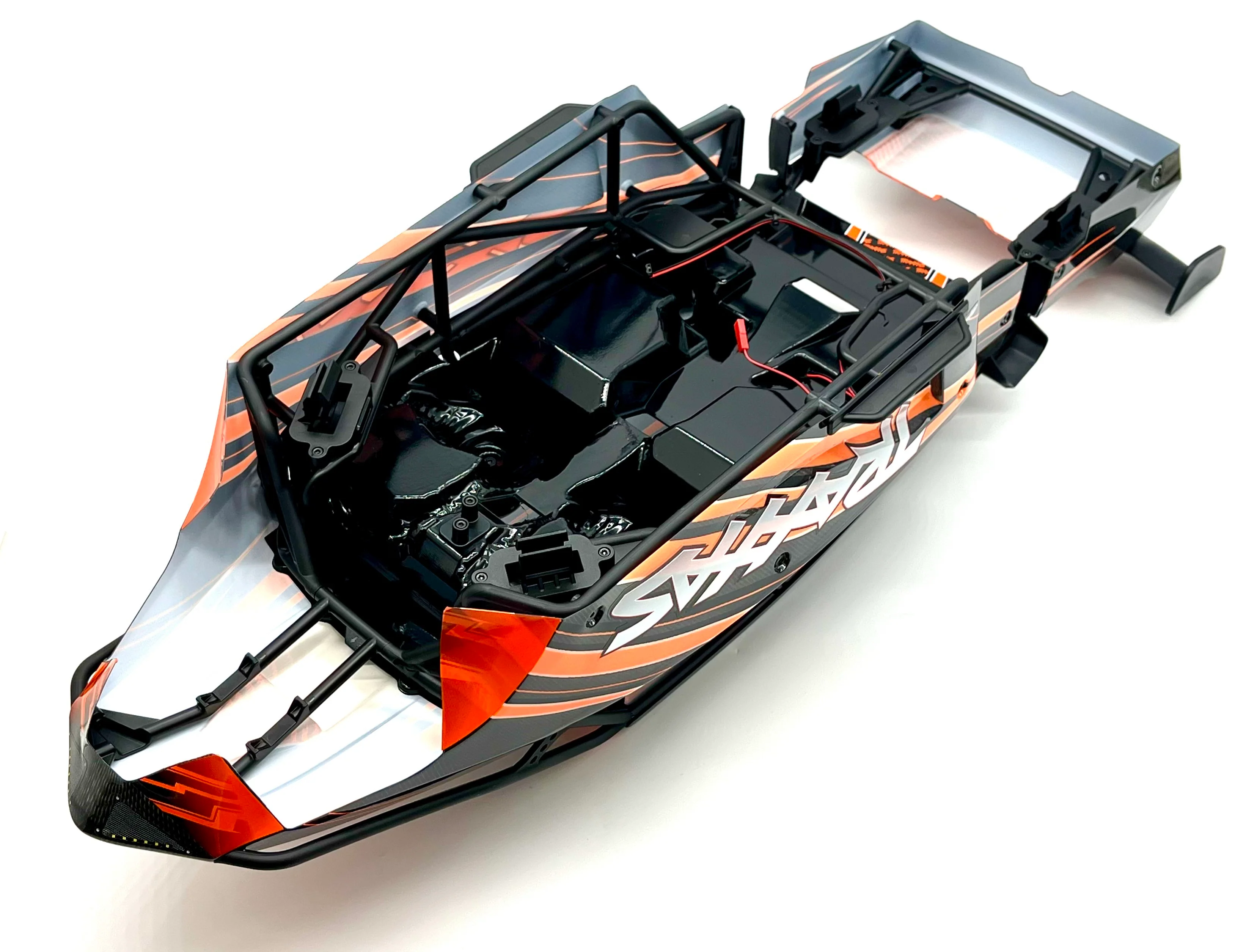 SAND CAR BODY & CAGE (Orange Painted Funco Pro Scale Traxxas 109076-4 - Image 5