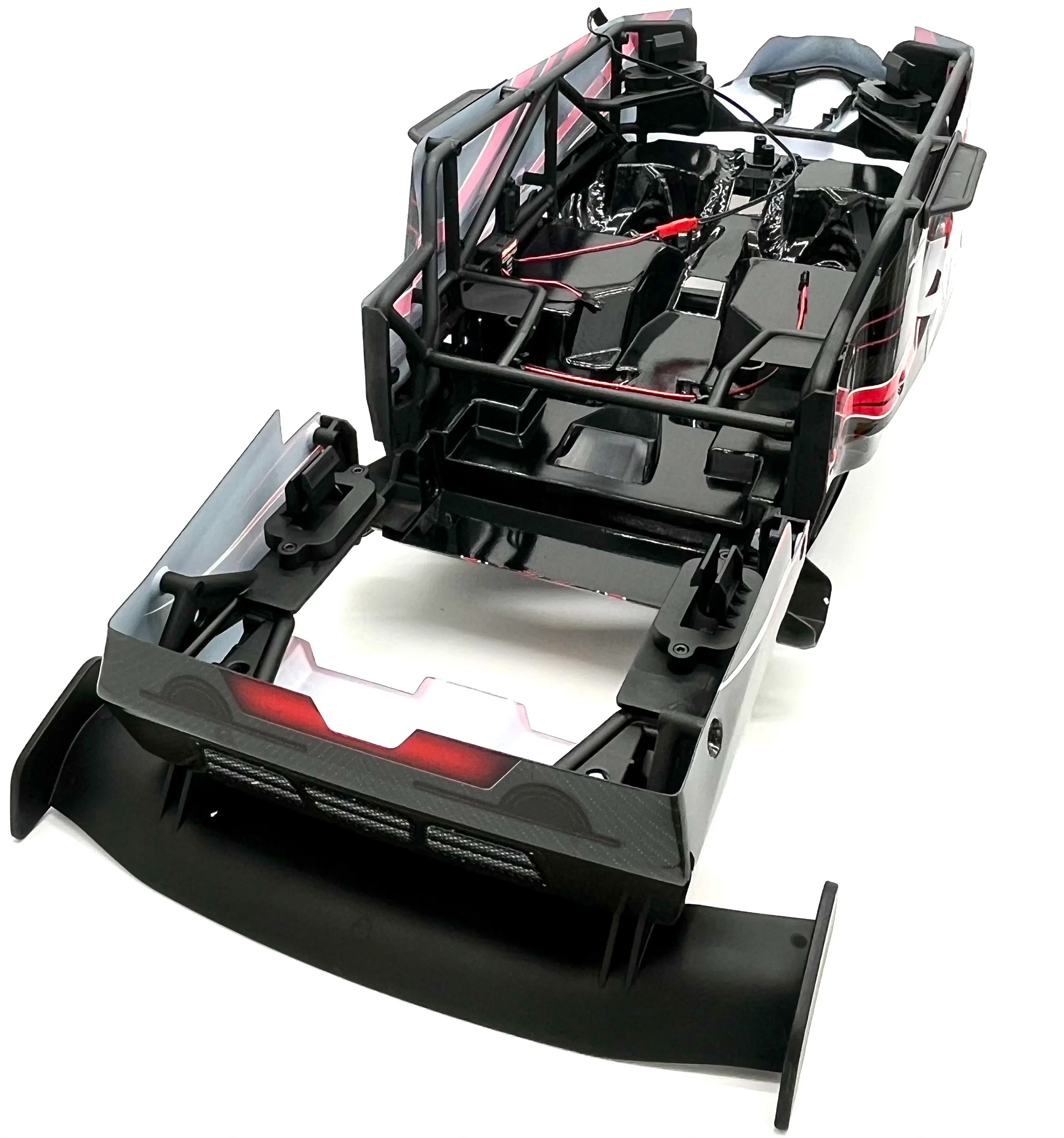 SAND CAR BODY & CAGE (Red Painted Funco Pro Scale Traxxas 109076-4 - Image 5