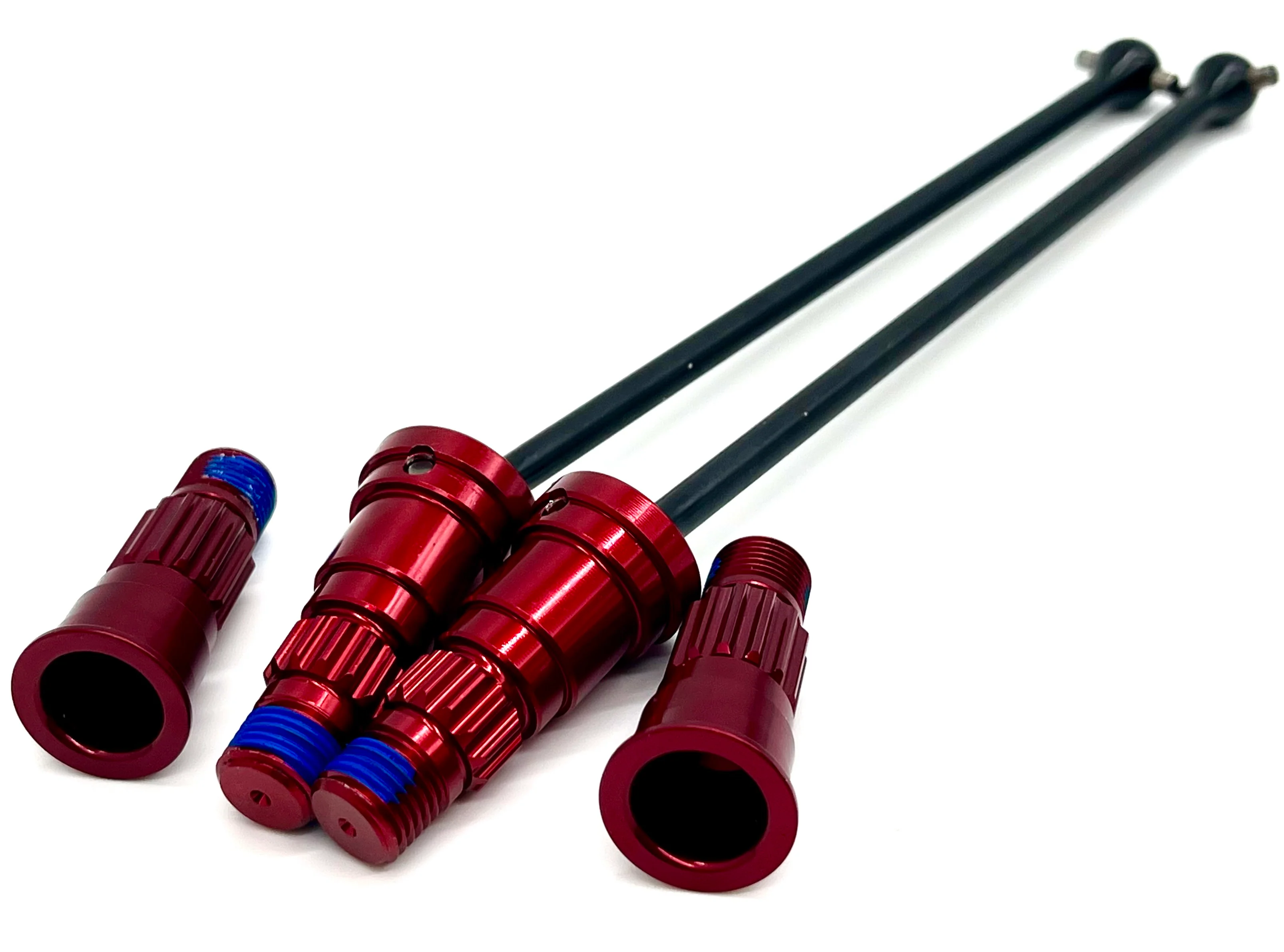 SAND CAR DRIVE Shafts, Rear (w/RED anodized alum Front Stub Axles Traxxas 109076-4 - Image 2