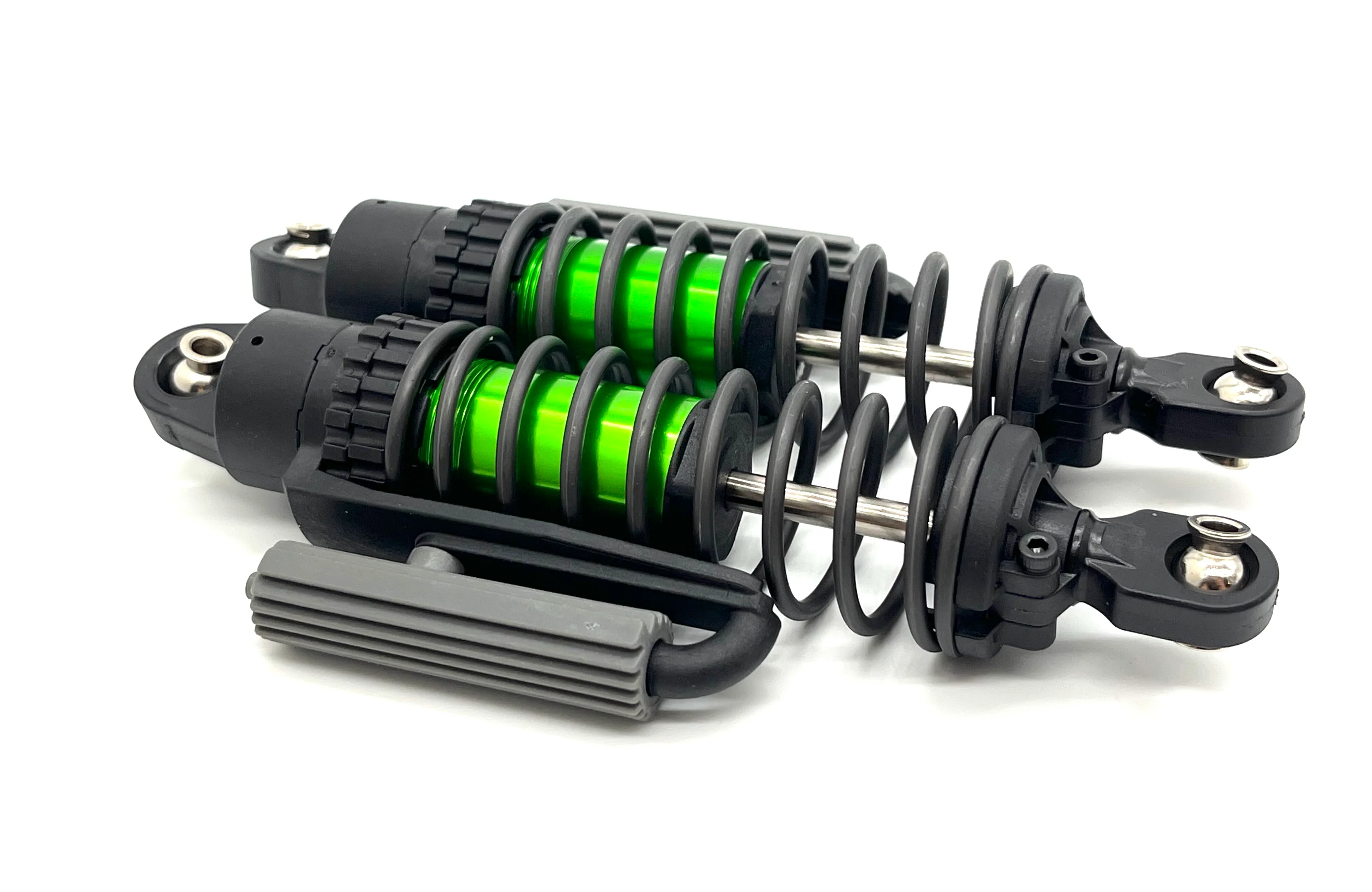 SAND CAR Front SHOCKS (GT Maxx GREEN-Anodized pair, springs Traxxas 109076-4