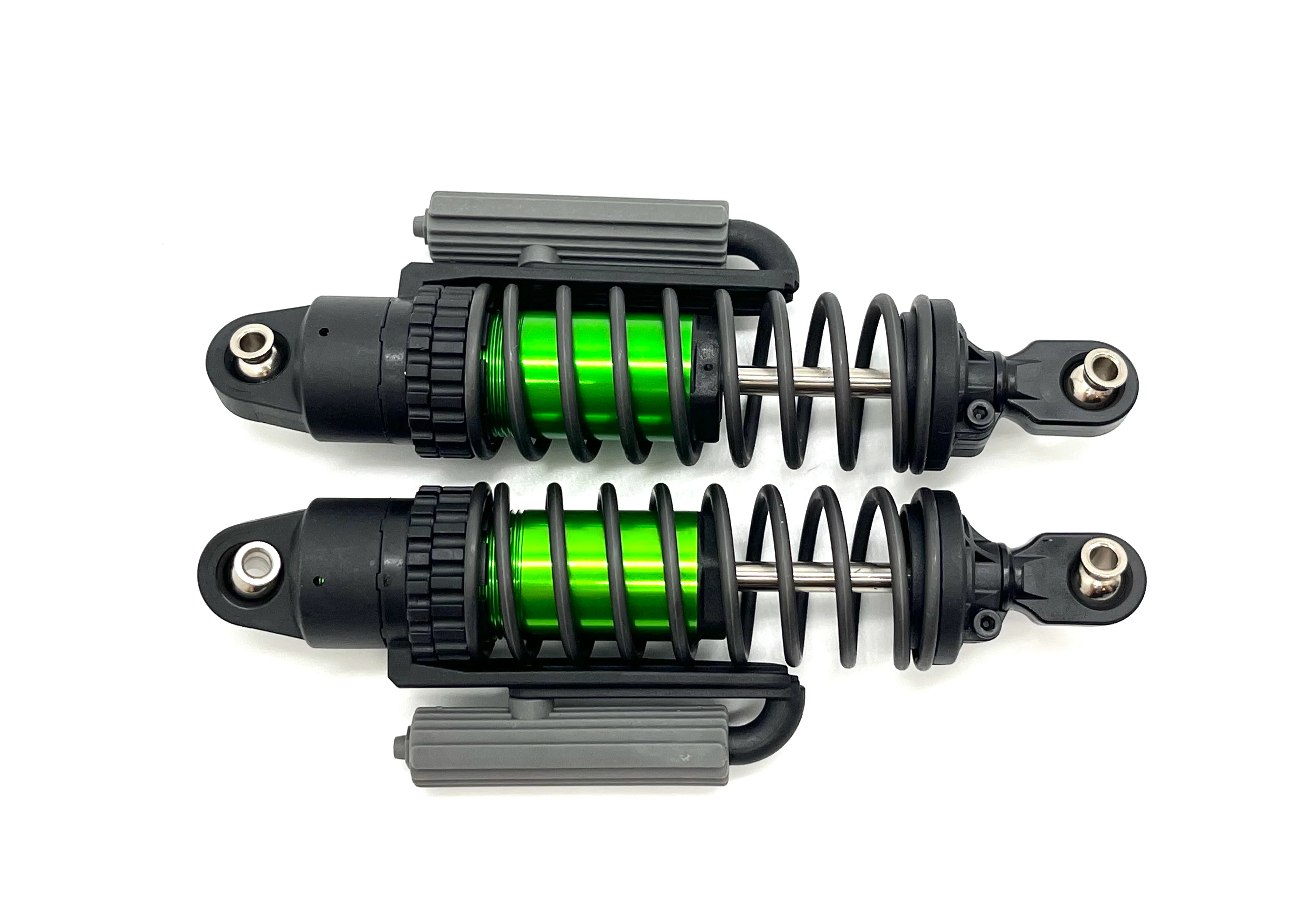 SAND CAR Front SHOCKS (GT Maxx GREEN-Anodized pair, springs Traxxas 109076-4 - Image 2