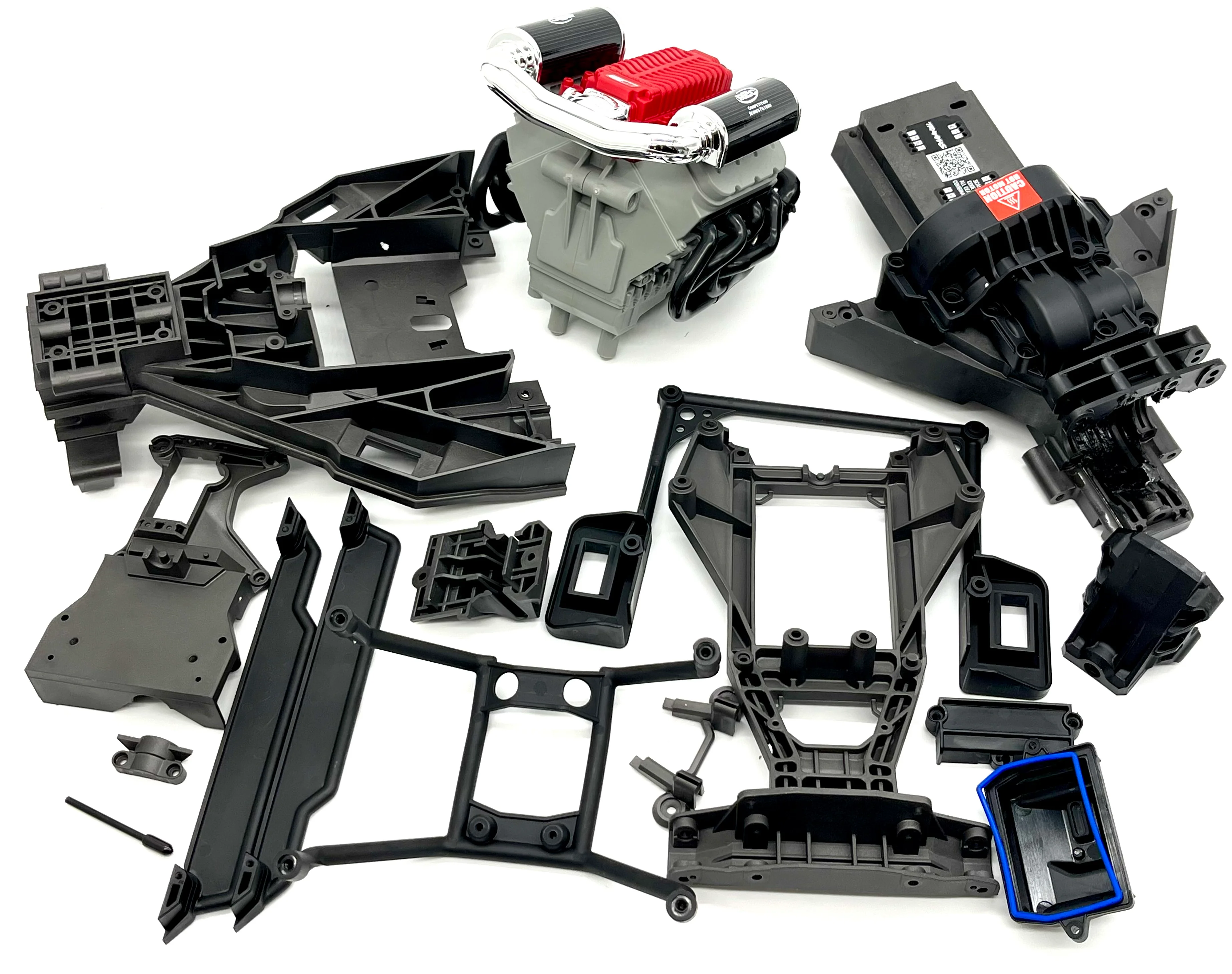 SAND CAR Plastic Set (Front Rear Bulkheads, Covers, Receiver box etc Traxxas 109076-4 - Image 3