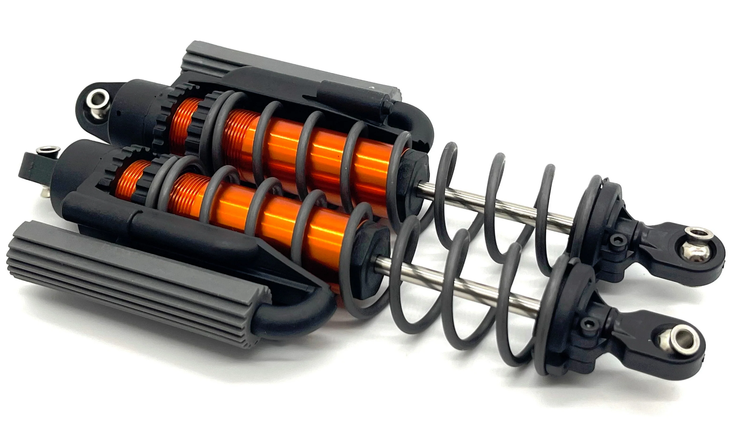 SAND CAR REAR SHOCKS (GT Maxx ORANGE-Anodized pair springs Traxxas 109076-4