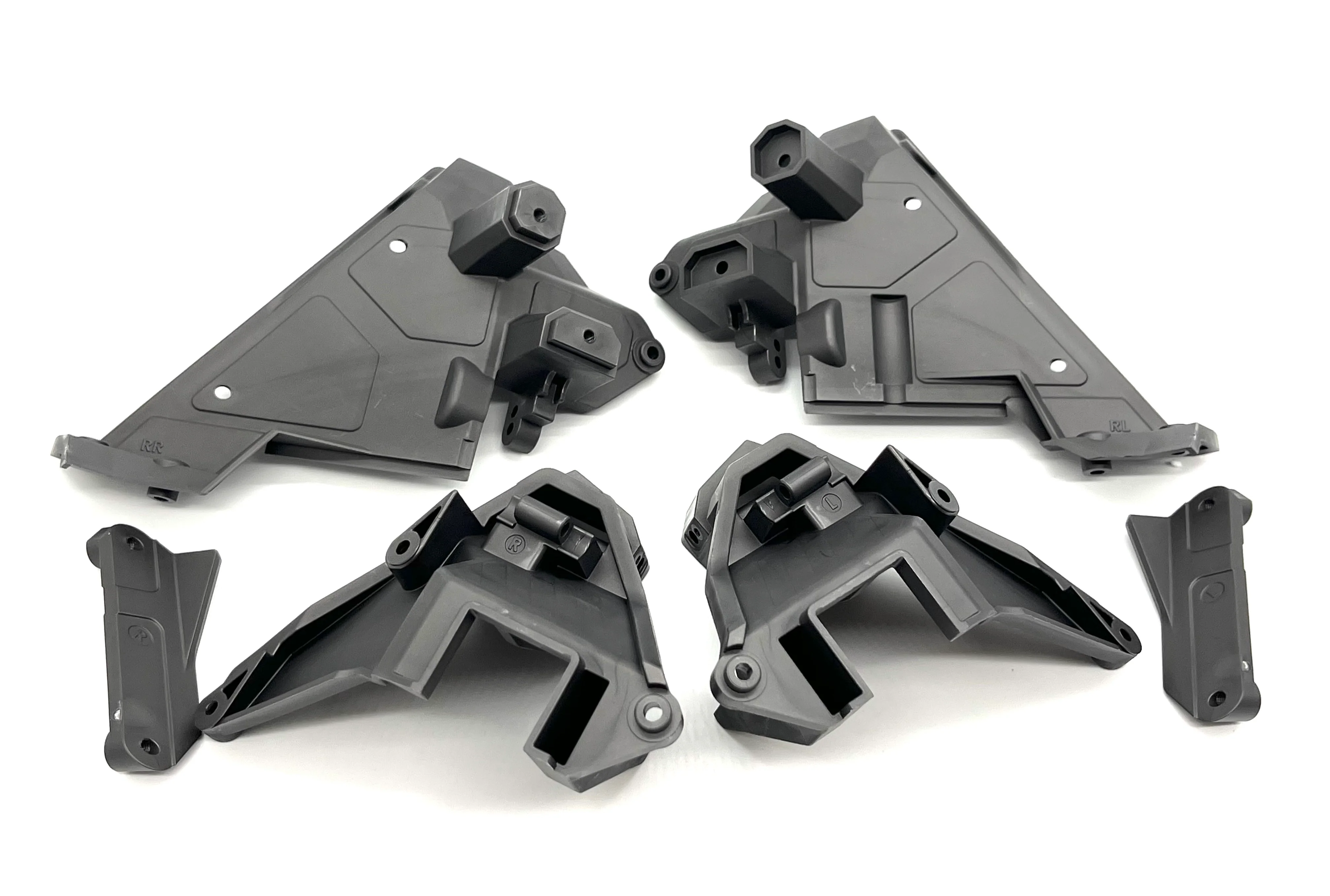 SAND CAR SHOCK TOWERS (Rear Left & Right Halves and extentions Traxxas 109076-4
