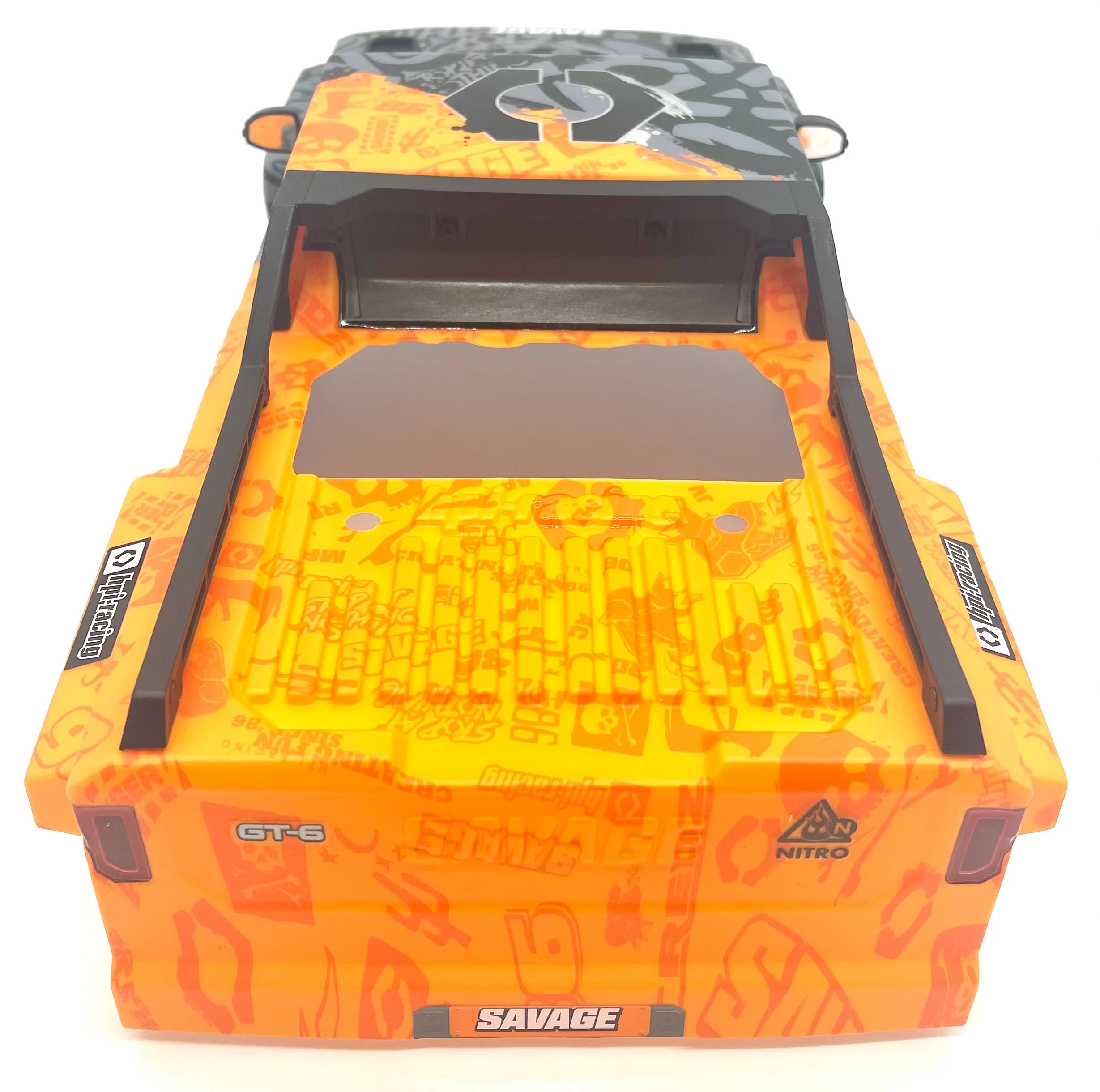 Savage X 4.6 GT-6 BODY Shell Grey/Orange (Cover 160104 Painted) HPI 160100 - Image 4
