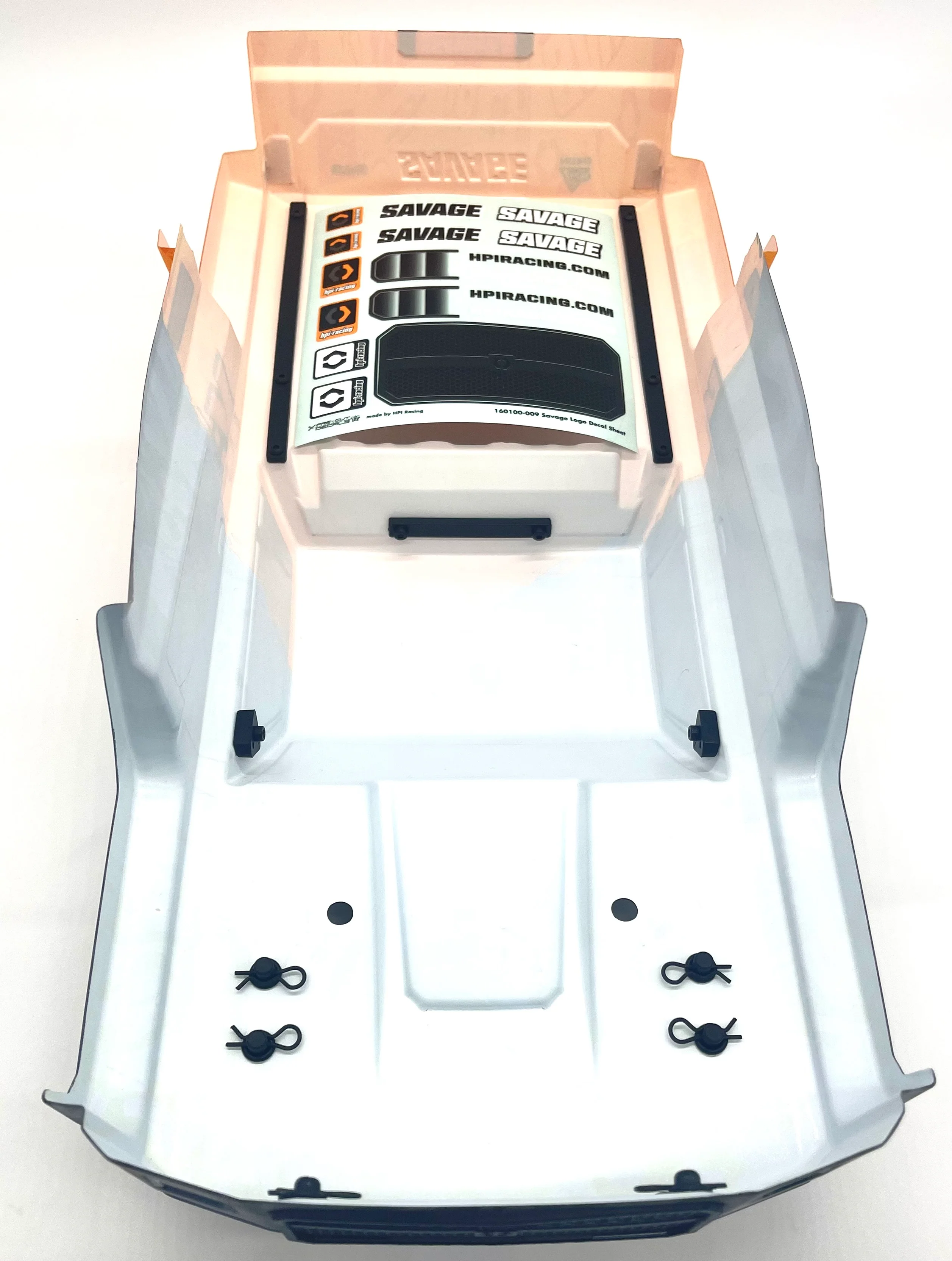 Savage X 4.6 GT-6 BODY Shell Grey/Orange (Cover 160104 Painted) HPI 160100 - Image 5