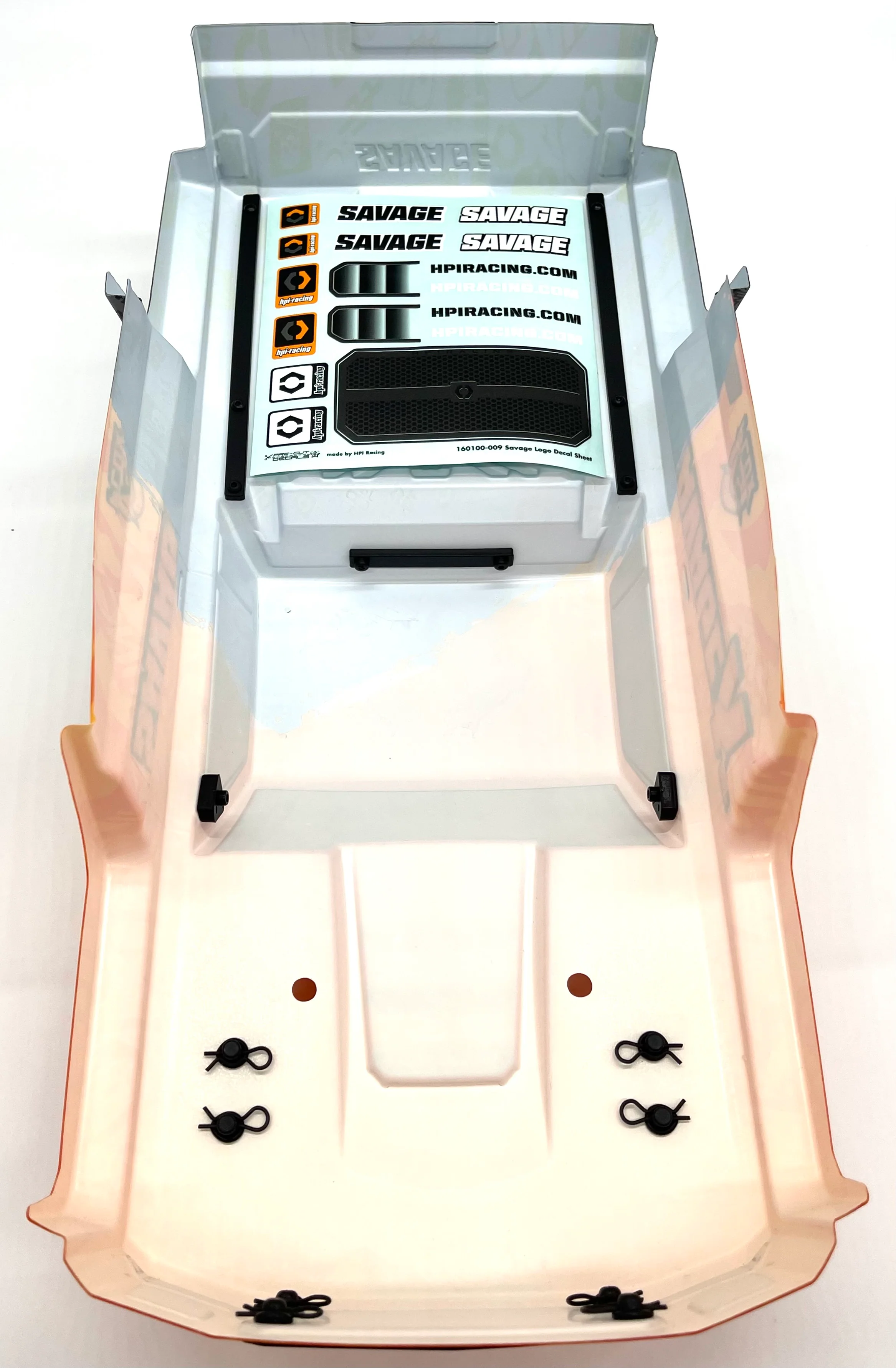 Savage X FLUX V2 BODY Shell Orange/Grey (Cover 160105 Painted) HPI 160101 - Image 6