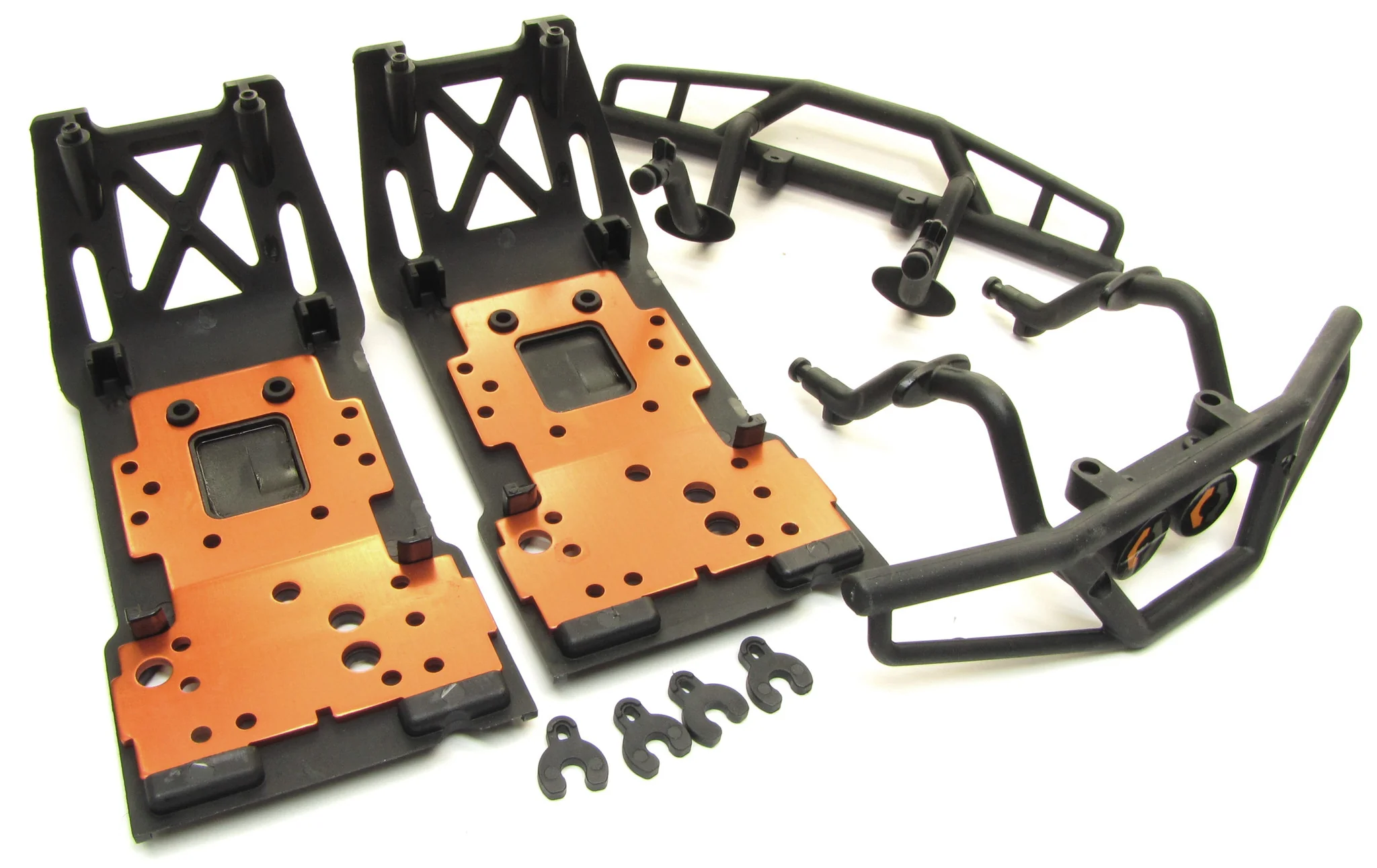 Savage XL FLUX Front/Rear SKID PLATES bumpers bulkhead lower plate 160095 HPI