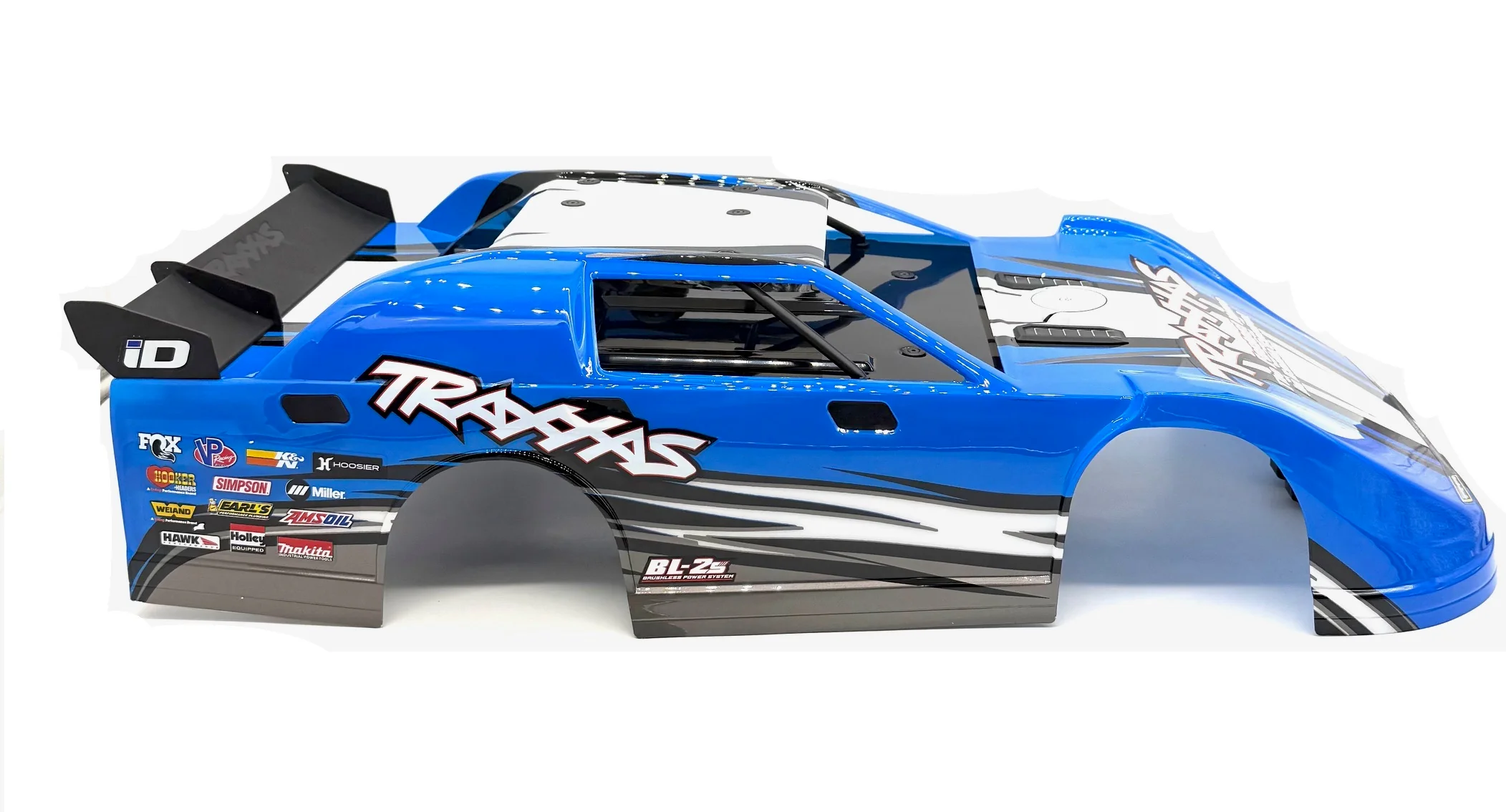Slash Late Model - BODY, Dirt Oval Racer, BLUE, complete w/decals 10423 Traxxas 104364-74 - Image 2