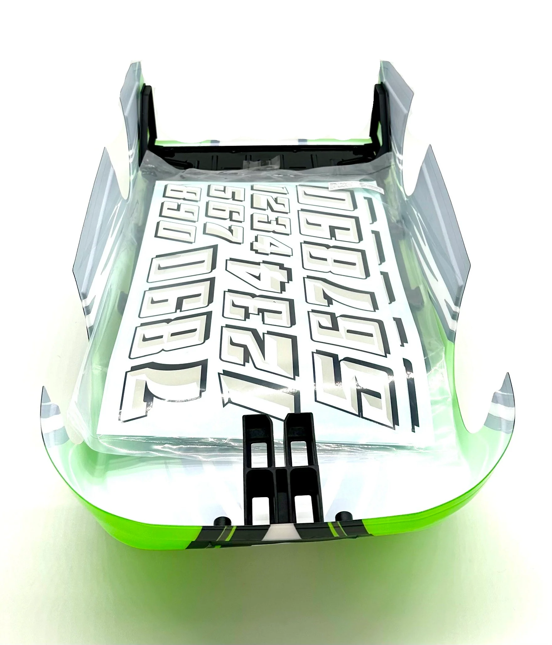Slash Late Model - BODY, Dirt Oval Racer, GREEN, complete w/decals 10423 Traxxas 104364-74 - Image 3