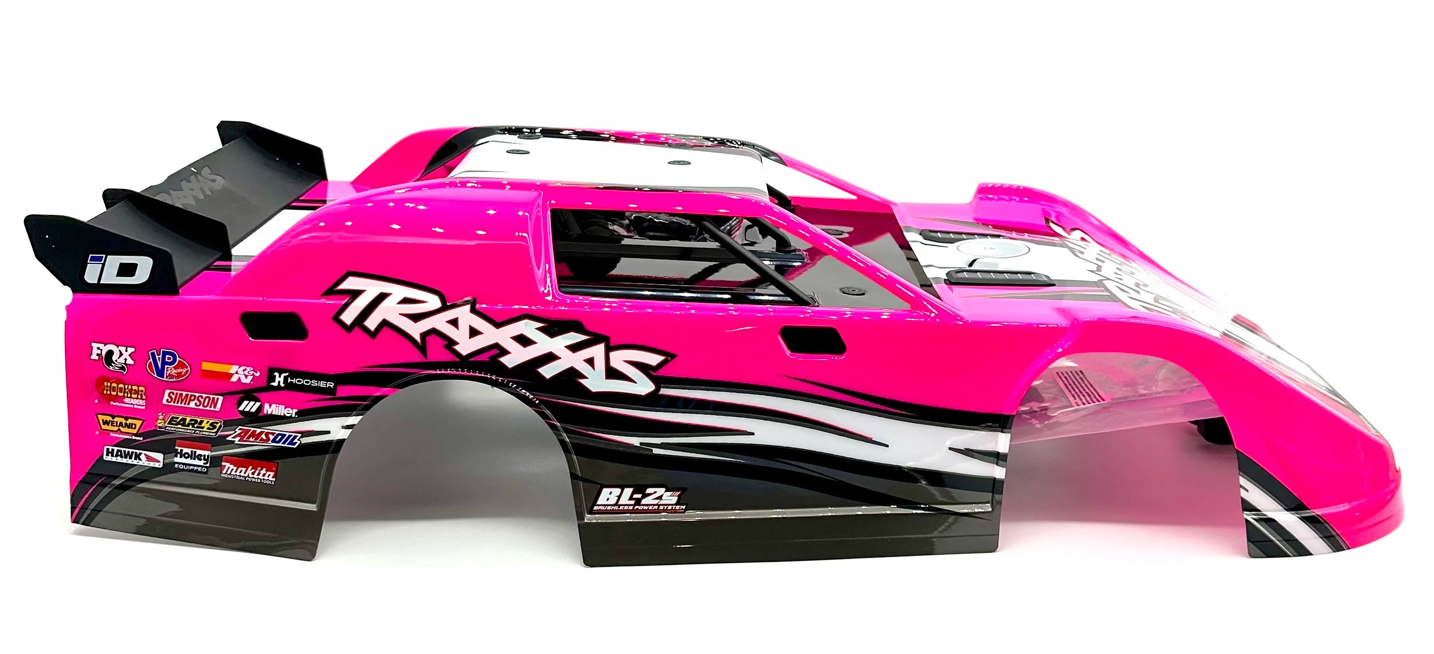 Slash Late Model - BODY, Dirt Oval Racer, PINK, complete w/decals 10423 Traxxas 104364-74 - Image 2
