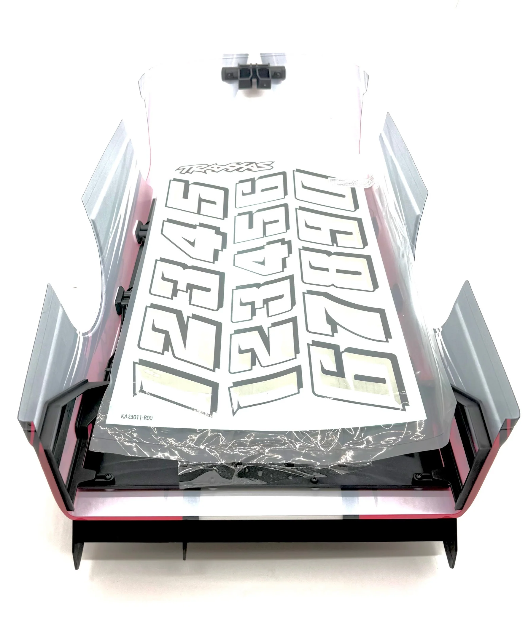 Slash Late Model - BODY, Dirt Oval Racer, RED, complete w/decals 10423 Traxxas 104364-74 - Image 3