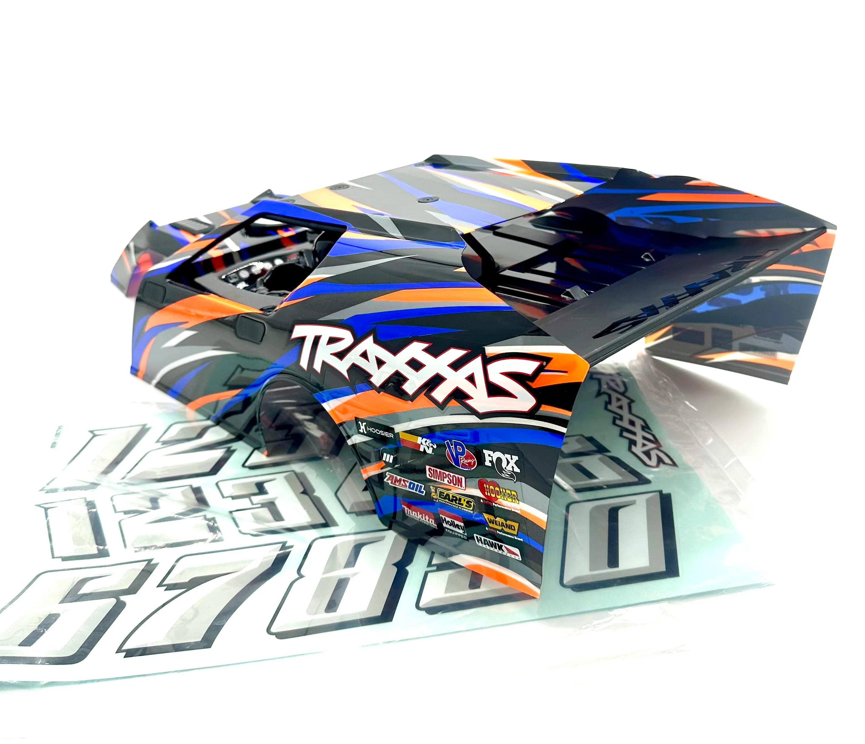 Slash Modified - BODY, Dirt Oval Racer, BLUE, complete w/decals 10411 Traxxas 104354-74 - Image 3