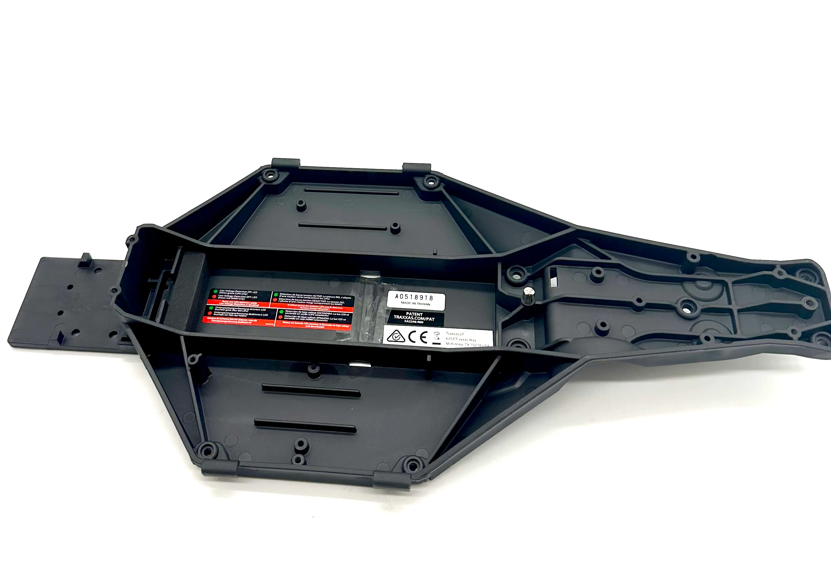 Slash Modified - CHASSIS (Low CG Gray composite 5832G drag Traxxas 104354-74 - Image 3