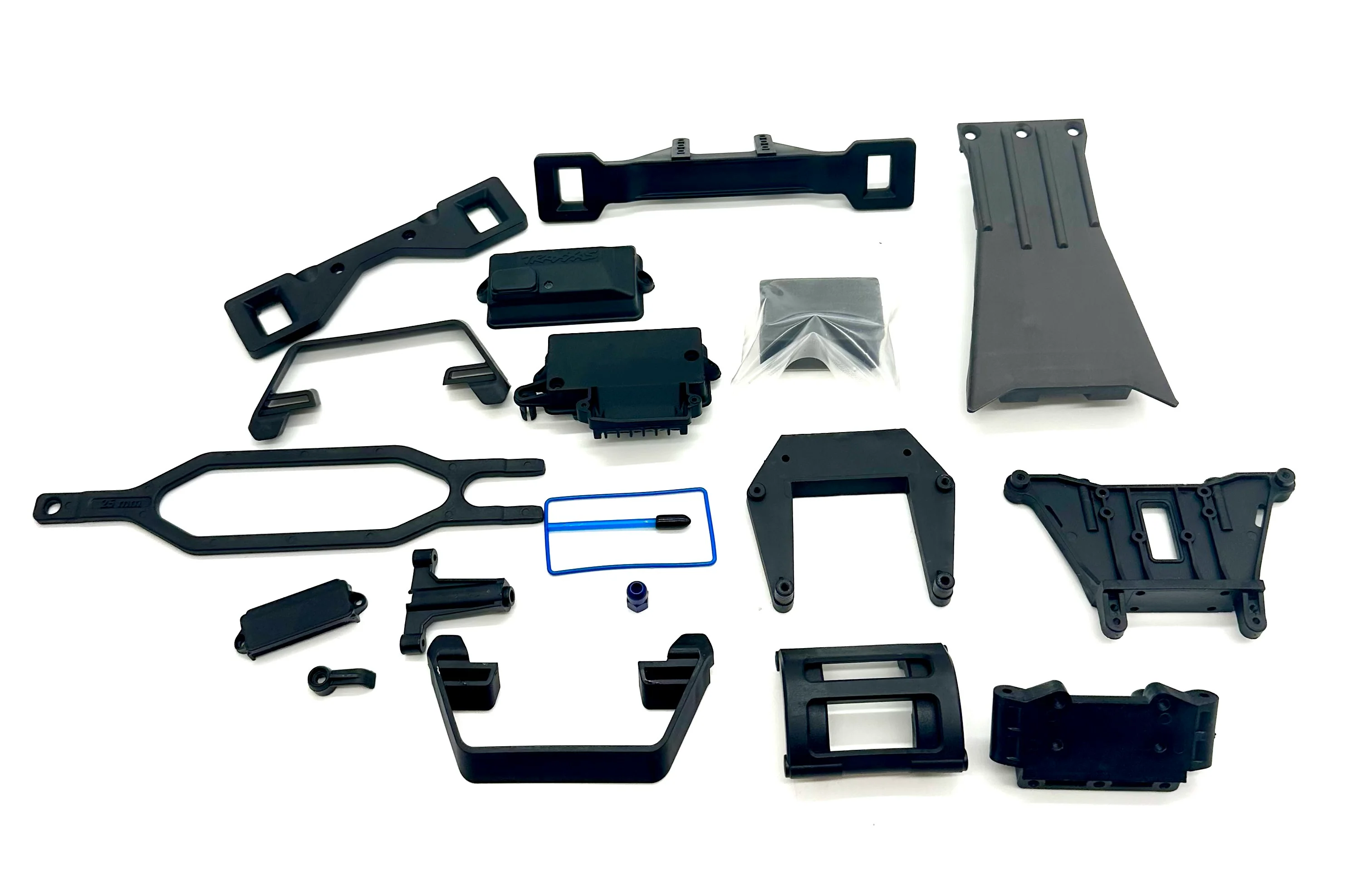 Slash Modified - Receiver Box, shock tower, body mounts, nerf bars  Traxxas 104354-74