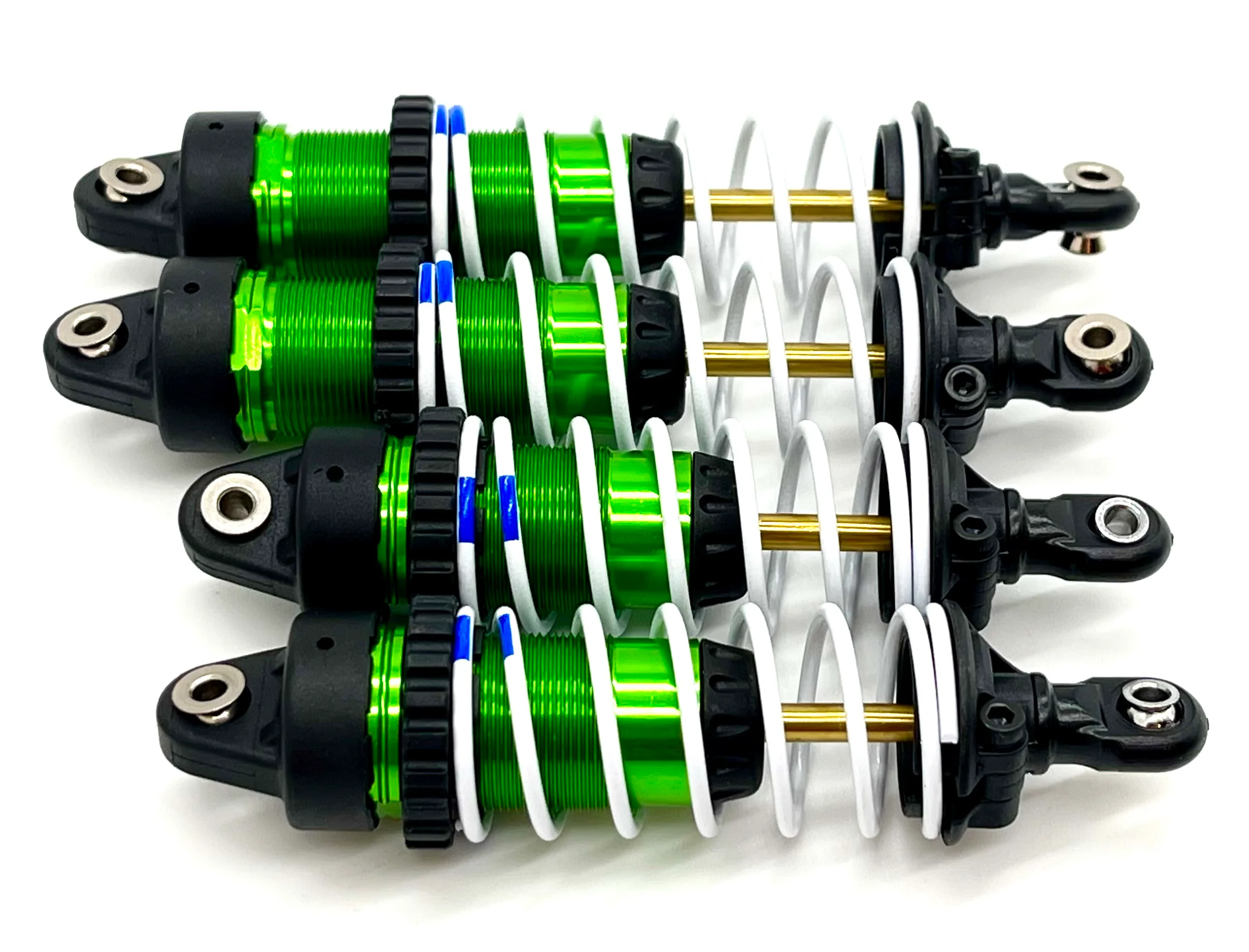 Slash Modified - SHOCKS, Front & Rear GREEN GTR xxlong w/springs Traxxas 104354-74 - Image 2