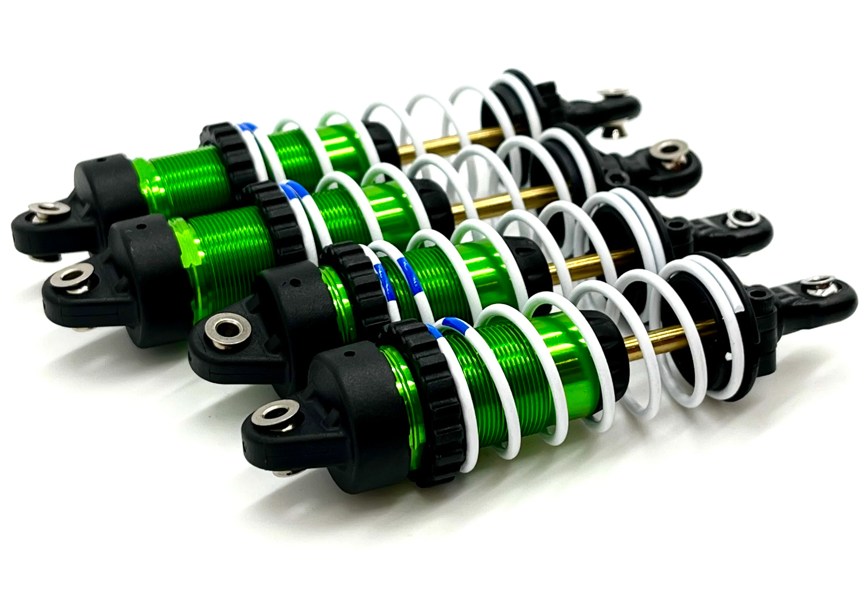 Slash Modified - SHOCKS, Front & Rear GREEN GTR xxlong w/springs Traxxas 104354-74 - Image 3