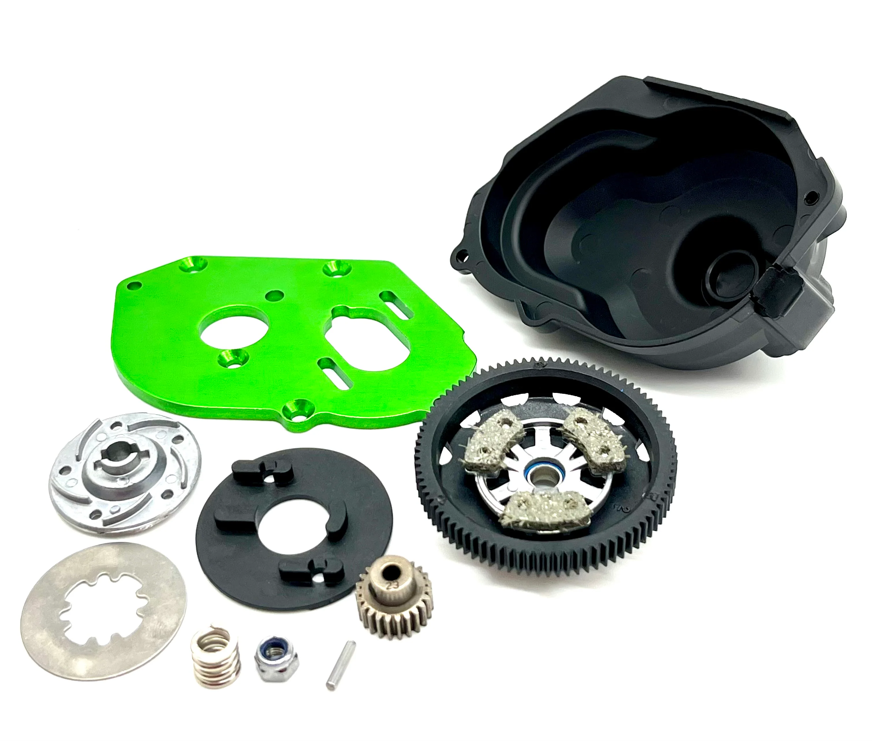 Slash Modified - SPUR & SLIPPER CLUTCH 86t, Motor Mount (GREEN) Traxxas 104354-74 - Image 3