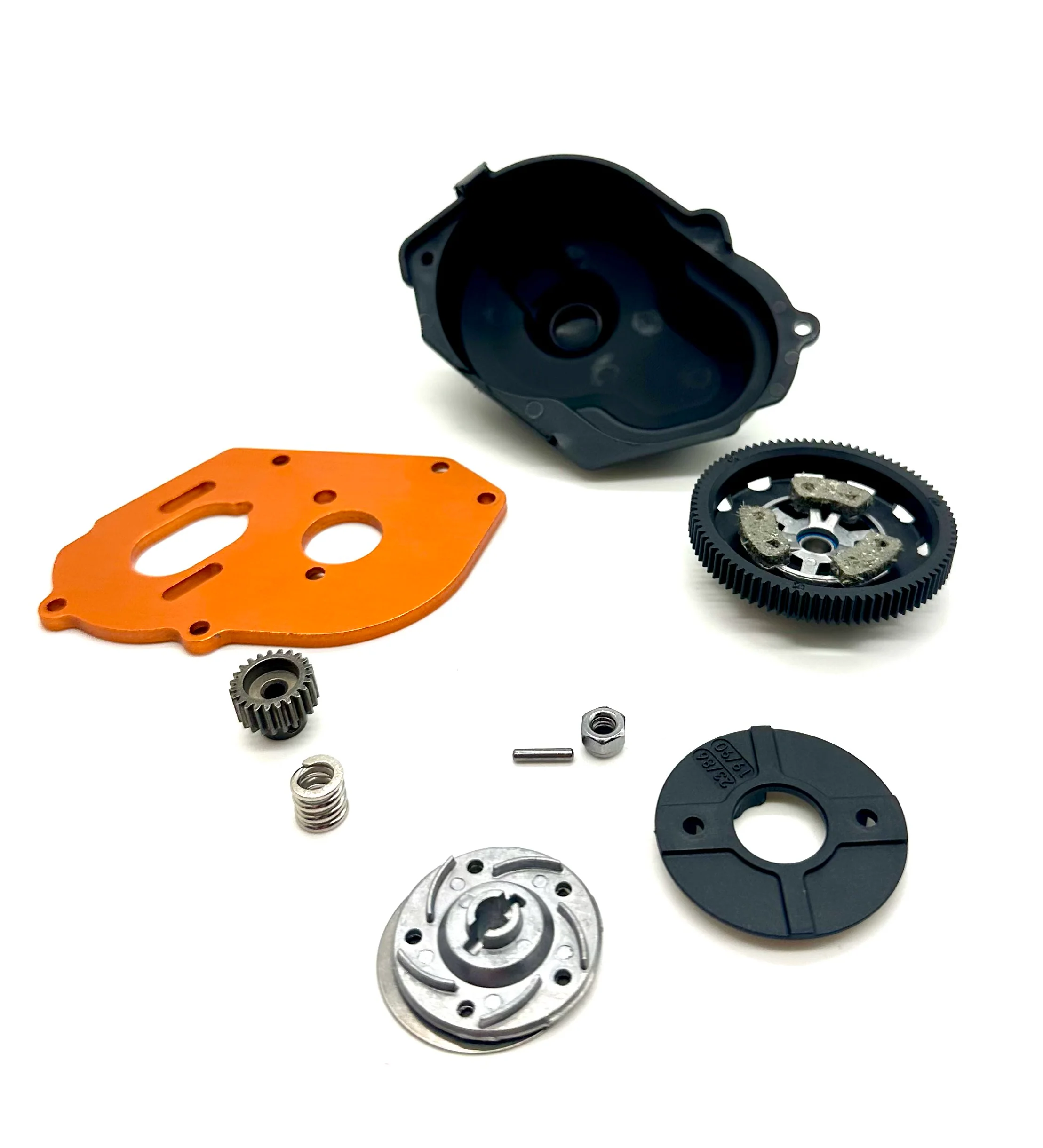 Slash Modified - SPUR & SLIPPER CLUTCH 86t, Motor Mount (Orange) Traxxas 104354-74 - Image 2