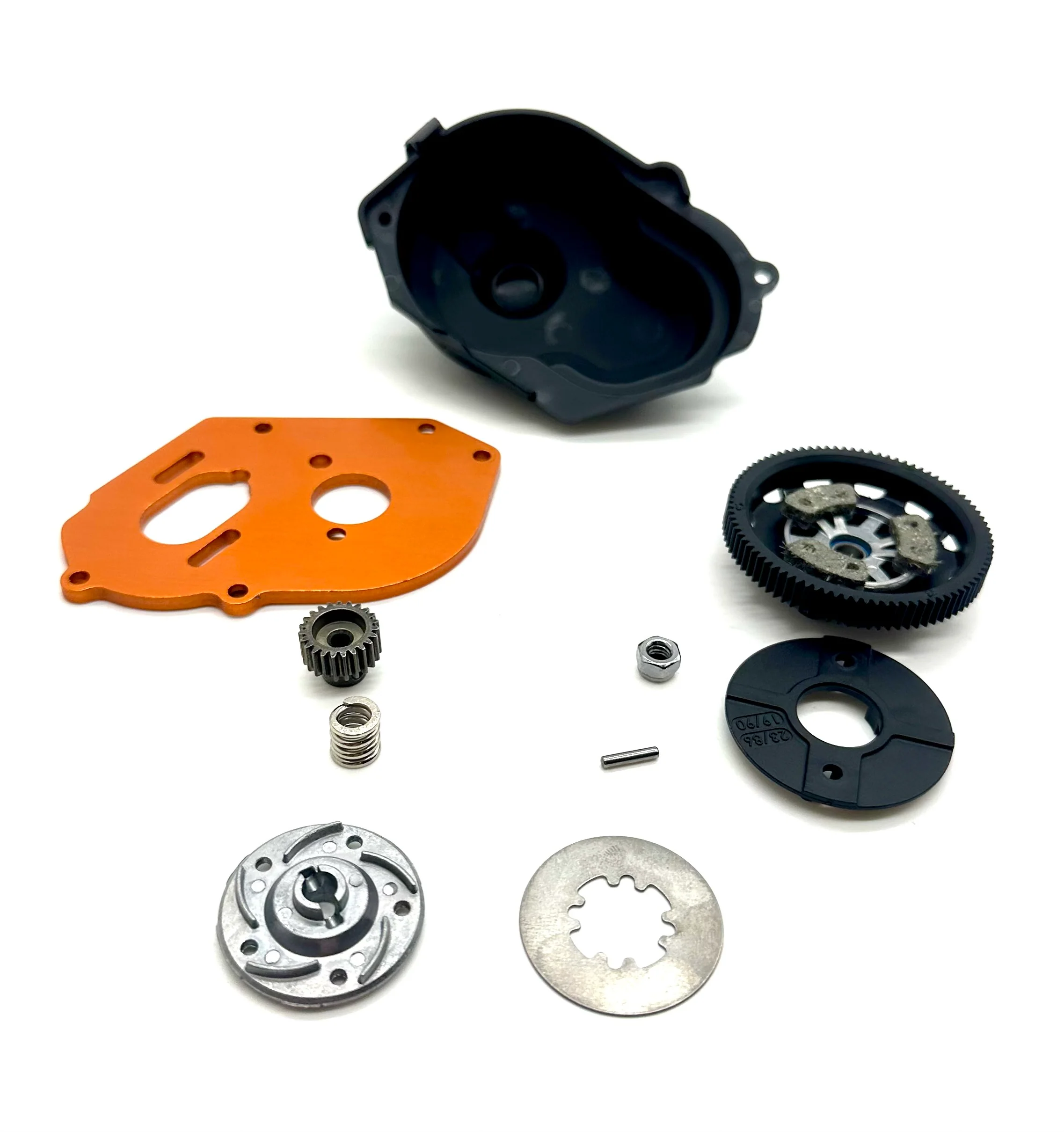 Slash Modified - SPUR & SLIPPER CLUTCH 86t, Motor Mount (Orange) Traxxas 104354-74 - Image 3