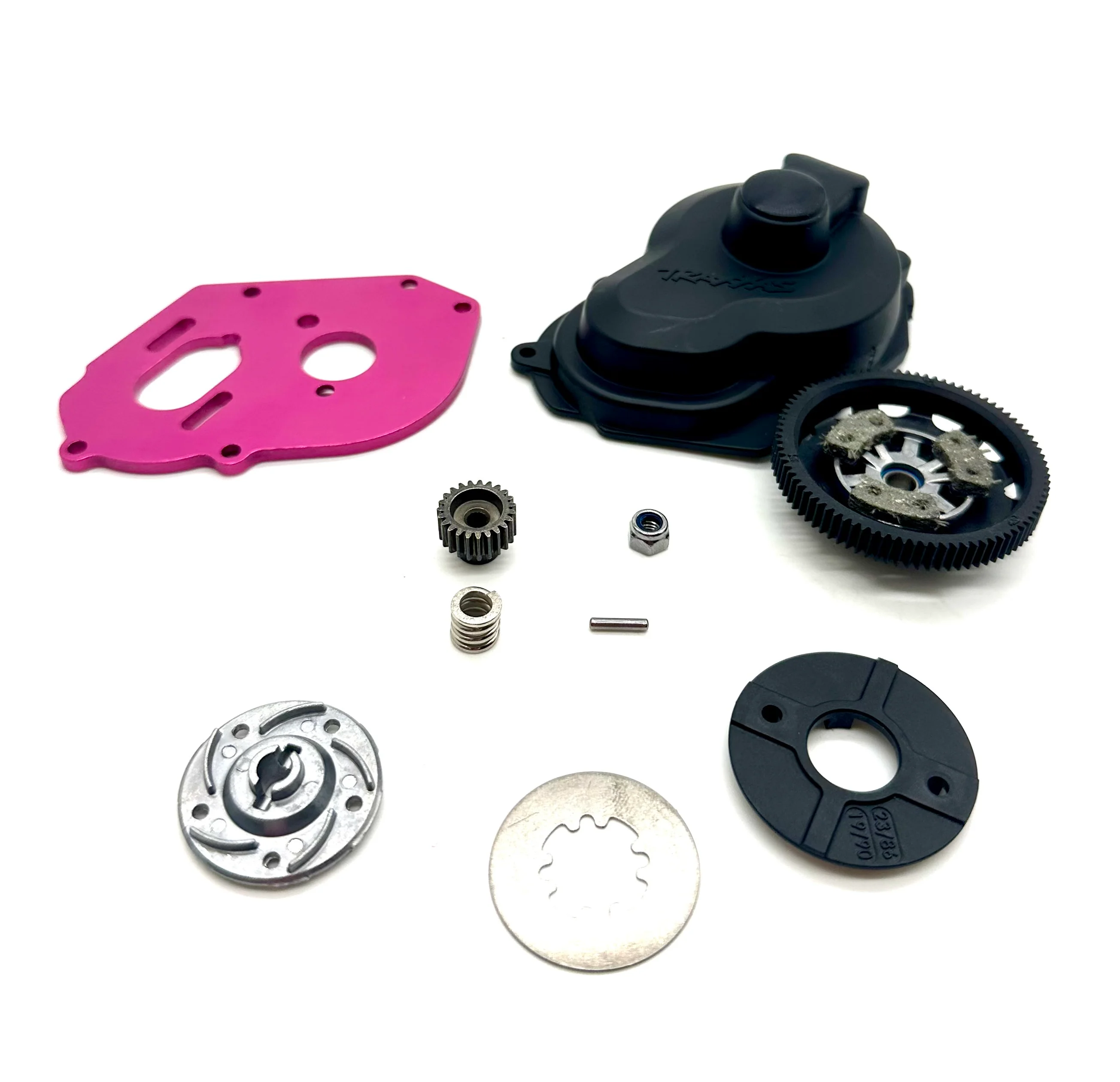 Slash Modified - SPUR & SLIPPER CLUTCH 86t, Motor Mount (Pink) Traxxas 104354-74 - Image 4