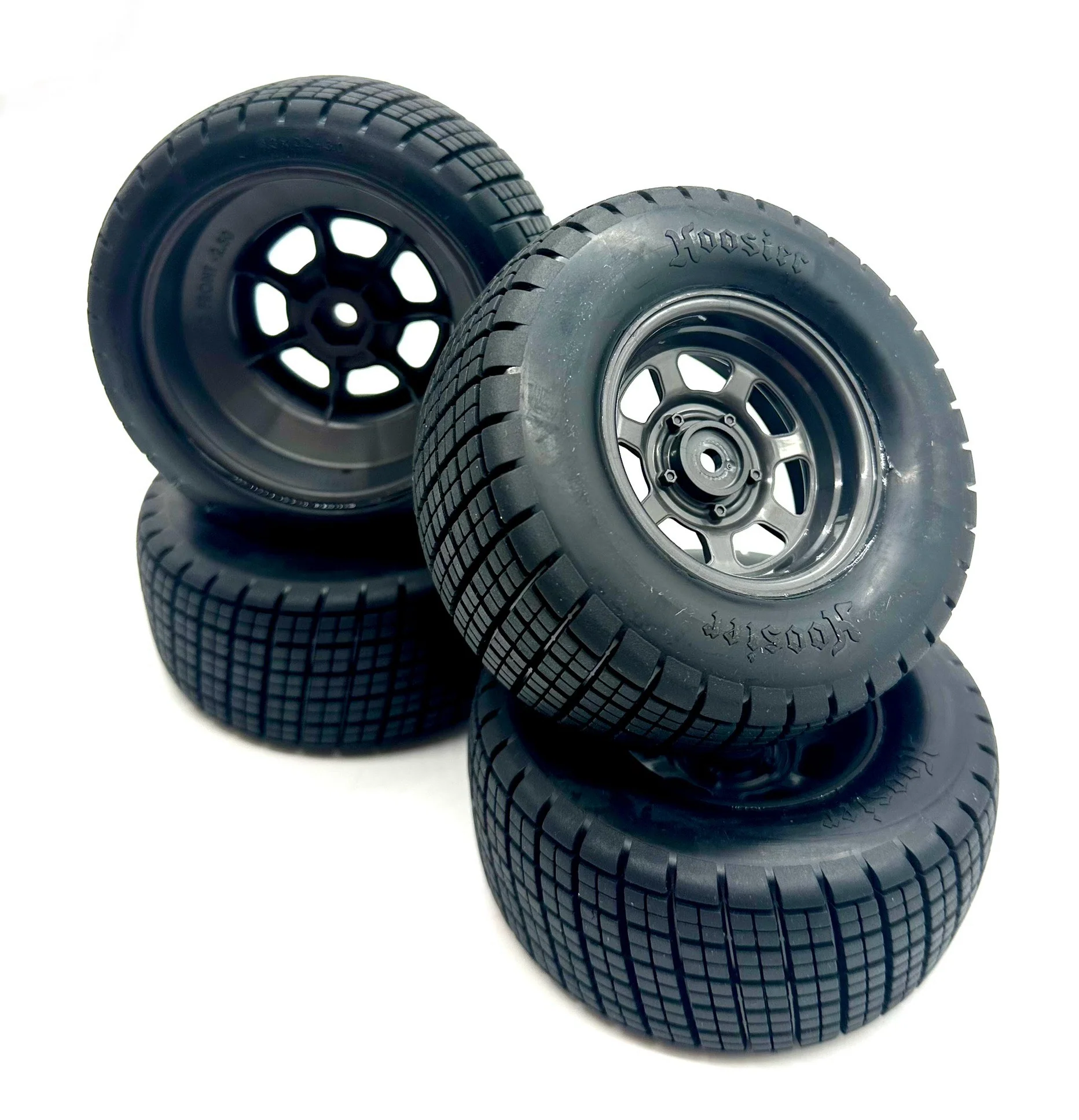 Slash Modified - TIRES & WHEELS, front rear Hoosier glued Traxxas 104354-74 - Image 2