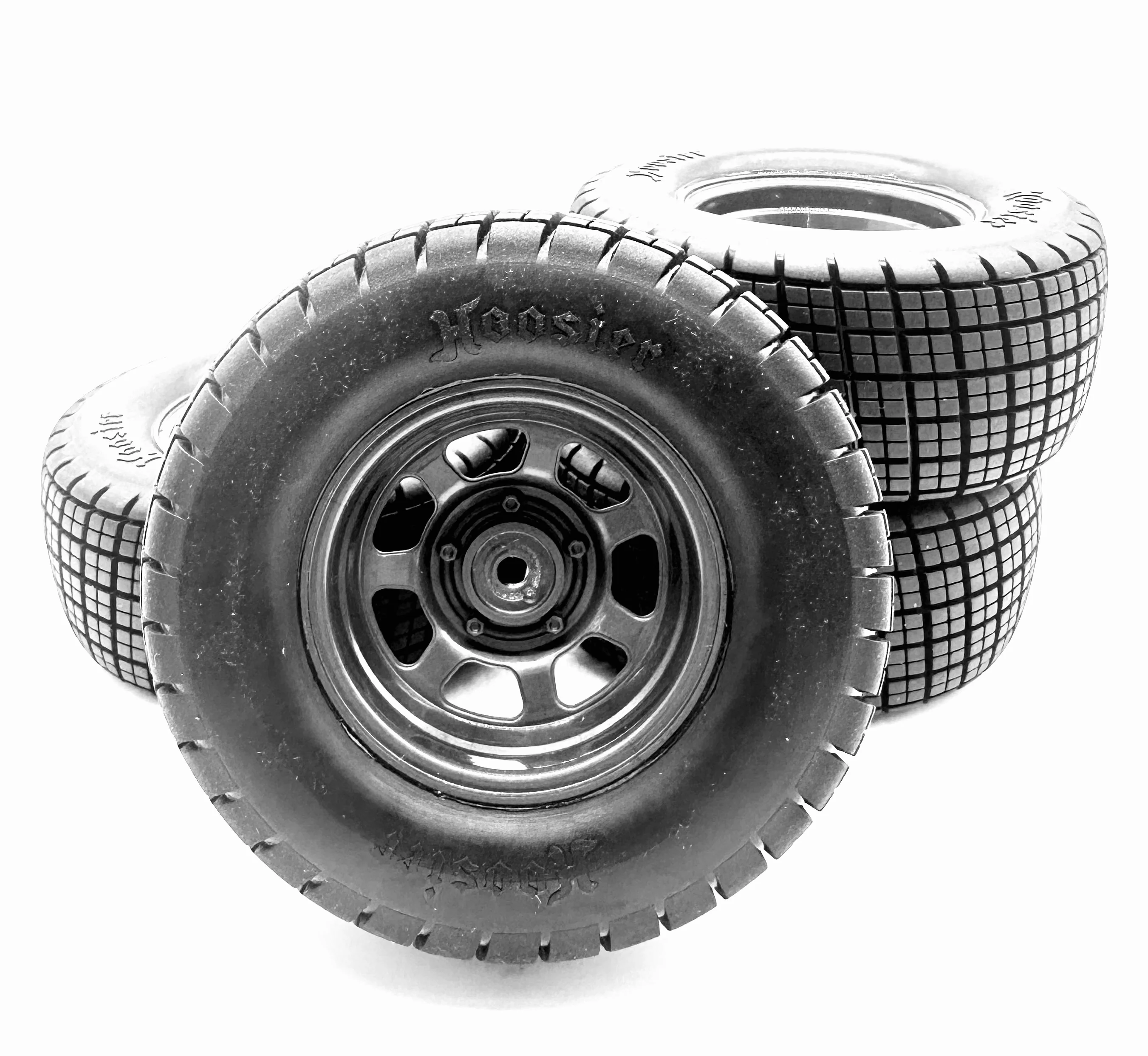 Slash Modified - TIRES & WHEELS, front rear Hoosier glued Traxxas 104354-74 - Image 3