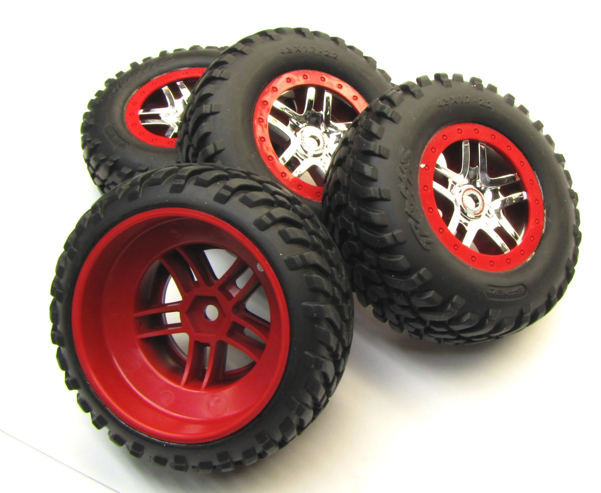 Slayer PRO 4x4 14 mm Red TIRES wheels Glued Factory Set of 4 59076-3 - Image 2